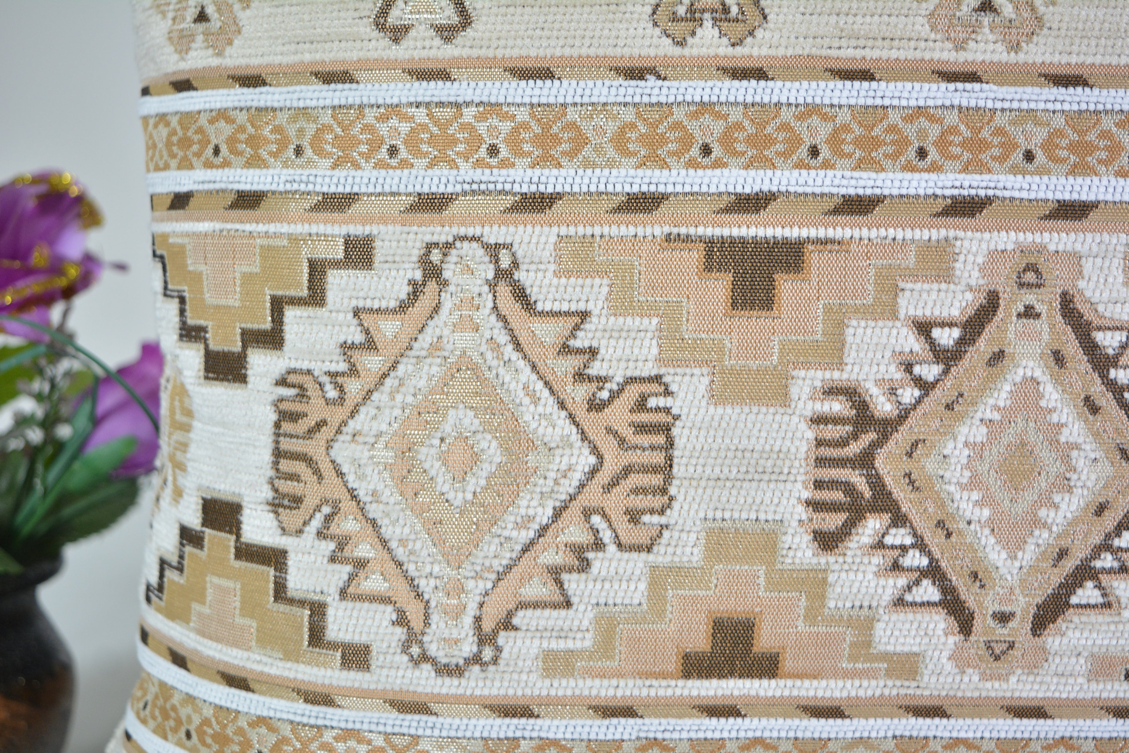Unique Design, Premium quality machine woven fabric, 16x16inc. // 40x40cm., Unique, Stylish & Elegant Home Decor, Authentic Pillow Cover, Luxury Cushion Cover – Unique Pattern,