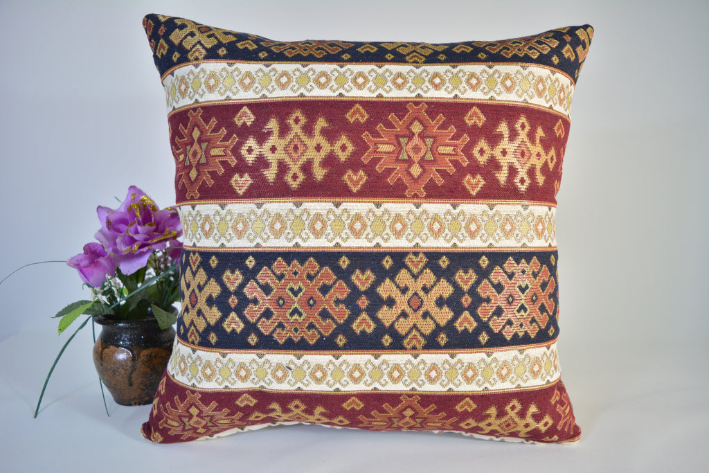 Unique Design, Premium quality machine woven fabric, 16x16inc. // 40x40cm., Unique, Stylish & Elegant Home Decor, Authentic Pillow Cover, Luxury Cushion Cover – Unique Pattern,