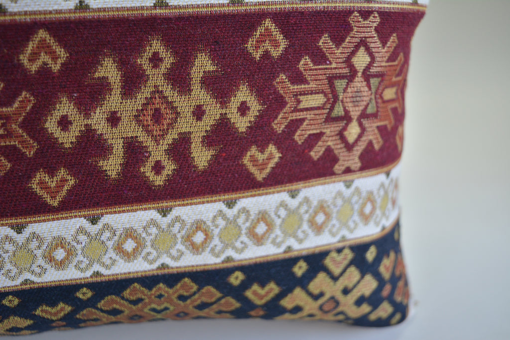 Exclusief Bohemian Stijl Kussen van Oorspronkelijk Handgeweven Kelim 12x20inc. // 30x50cm., Unique, Stylish & Elegant Home Decor,