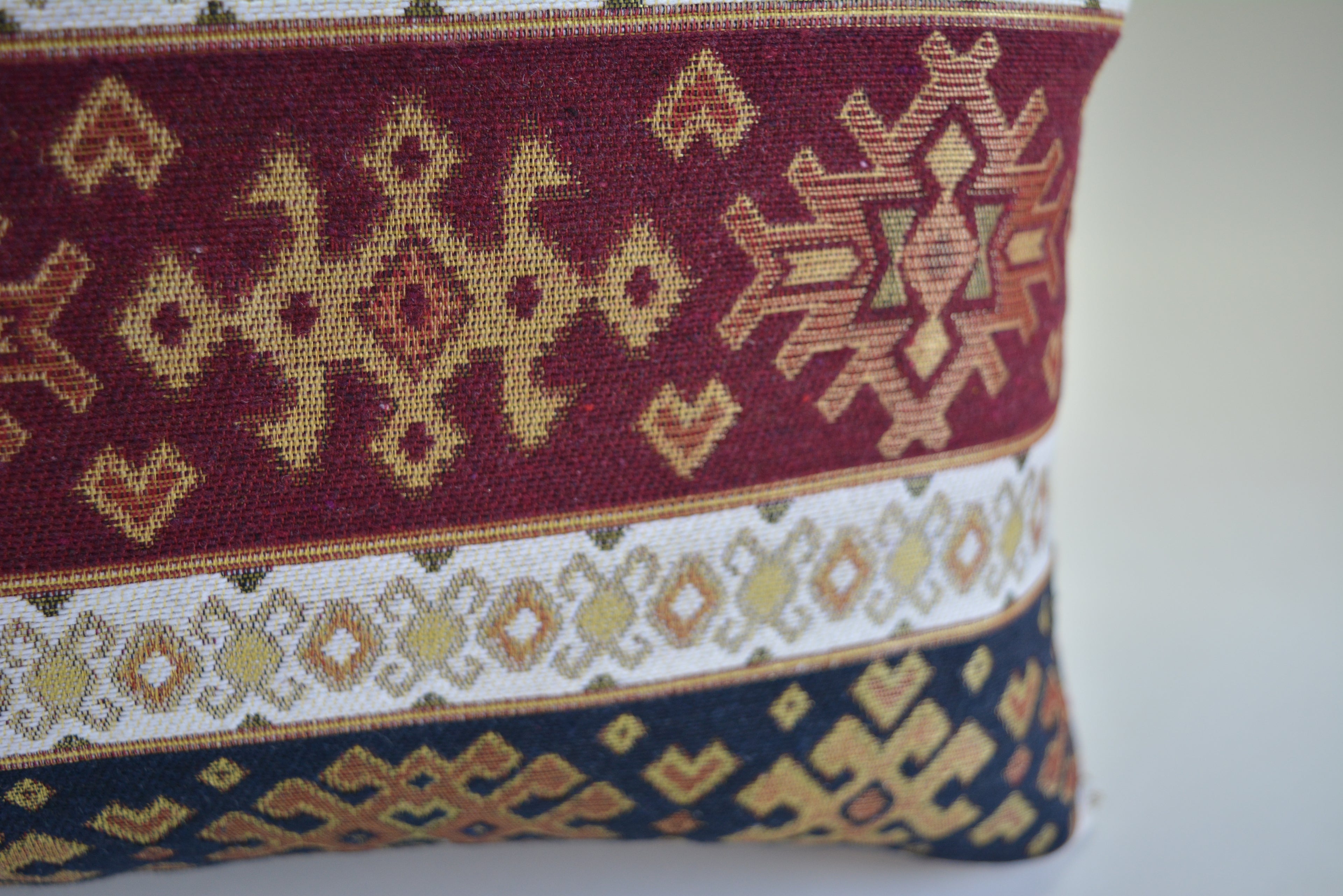 Exclusief Bohemian Stijl Kussen van Oorspronkelijk Handgeweven Kelim 12x20inc. // 30x50cm., Unique, Stylish & Elegant Home Decor,