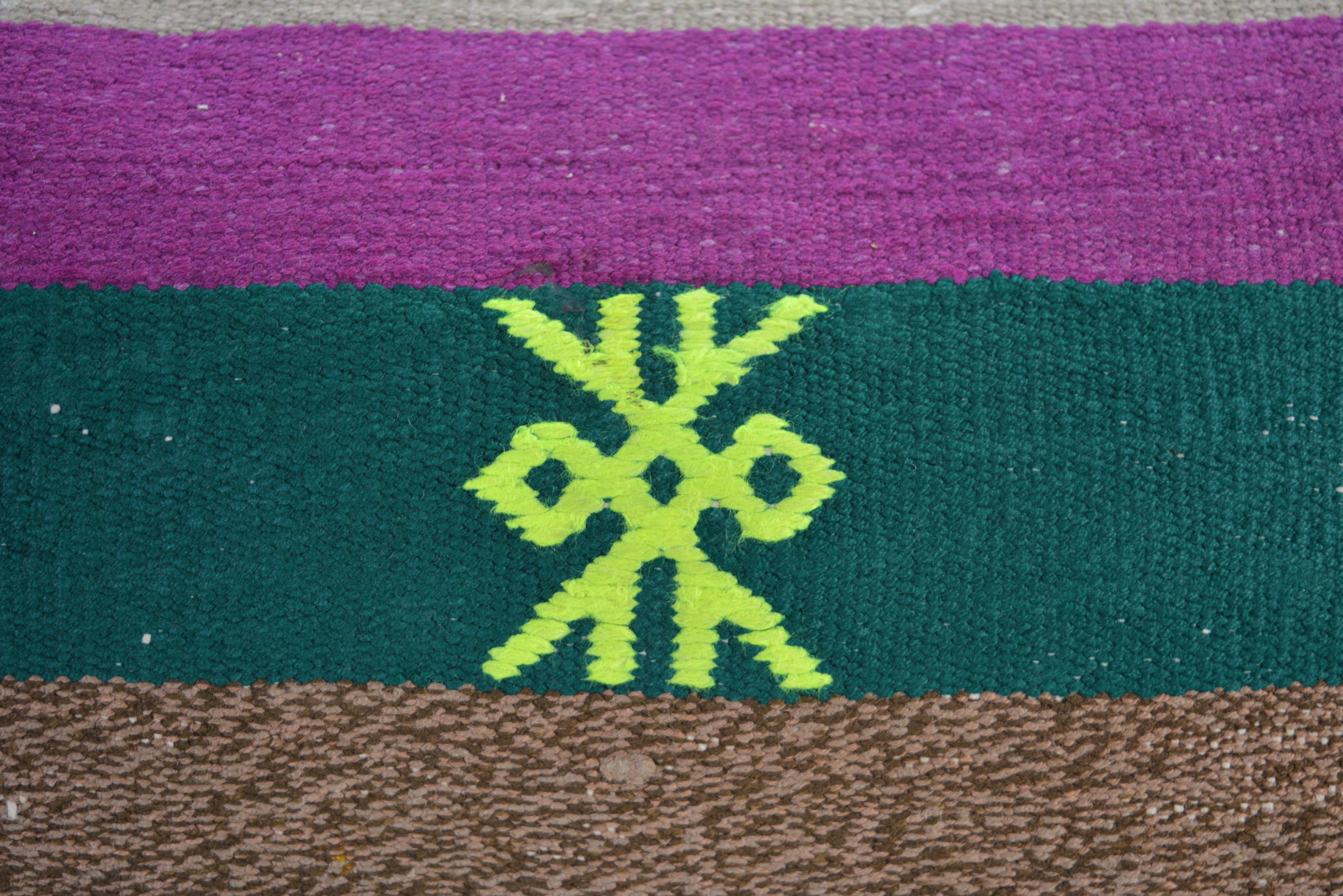 Handgemaakt Kelim Sierkussen van Vintage Tapijt 30x60cm. // 12x24in. Uniek, Authentiek en Duurzaam
