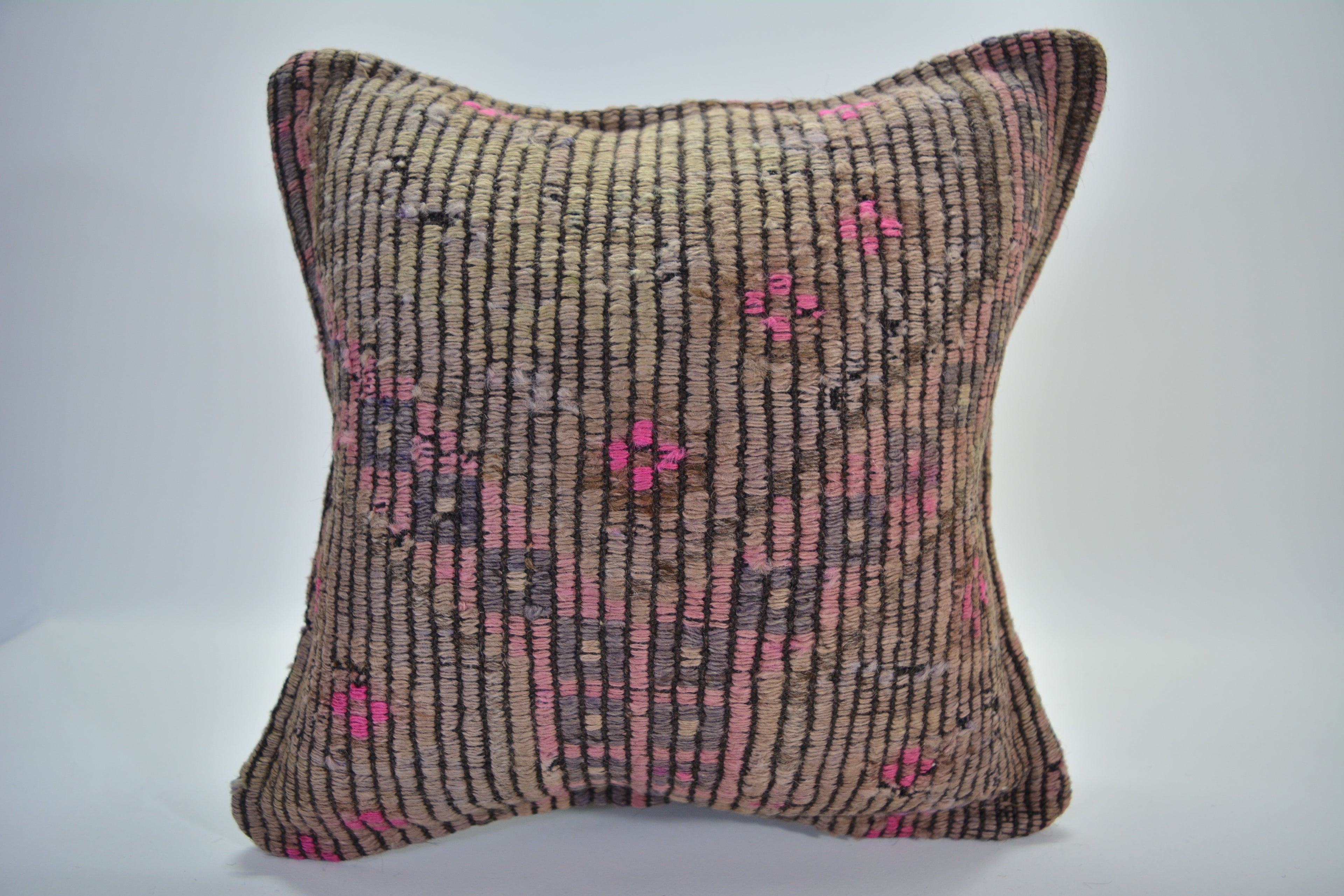Decoratief Kussen van Hergebruikte Kelim 40x40cm. // 16x16in.