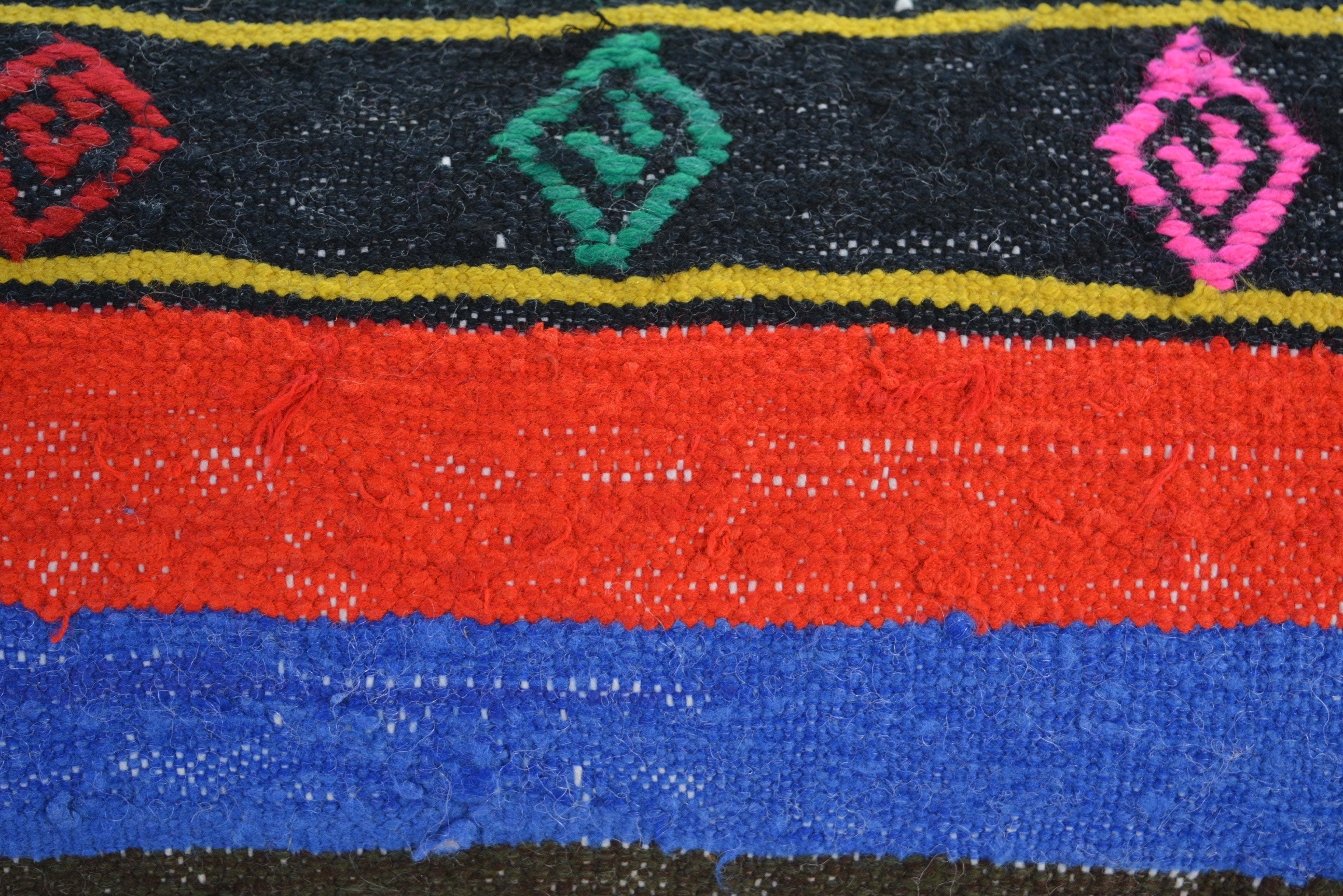Handgemaakt Kelim Sierkussen van Vintage Tapijt 30x60cm. // 12x24in. Uniek, Authentiek en Duurzaam