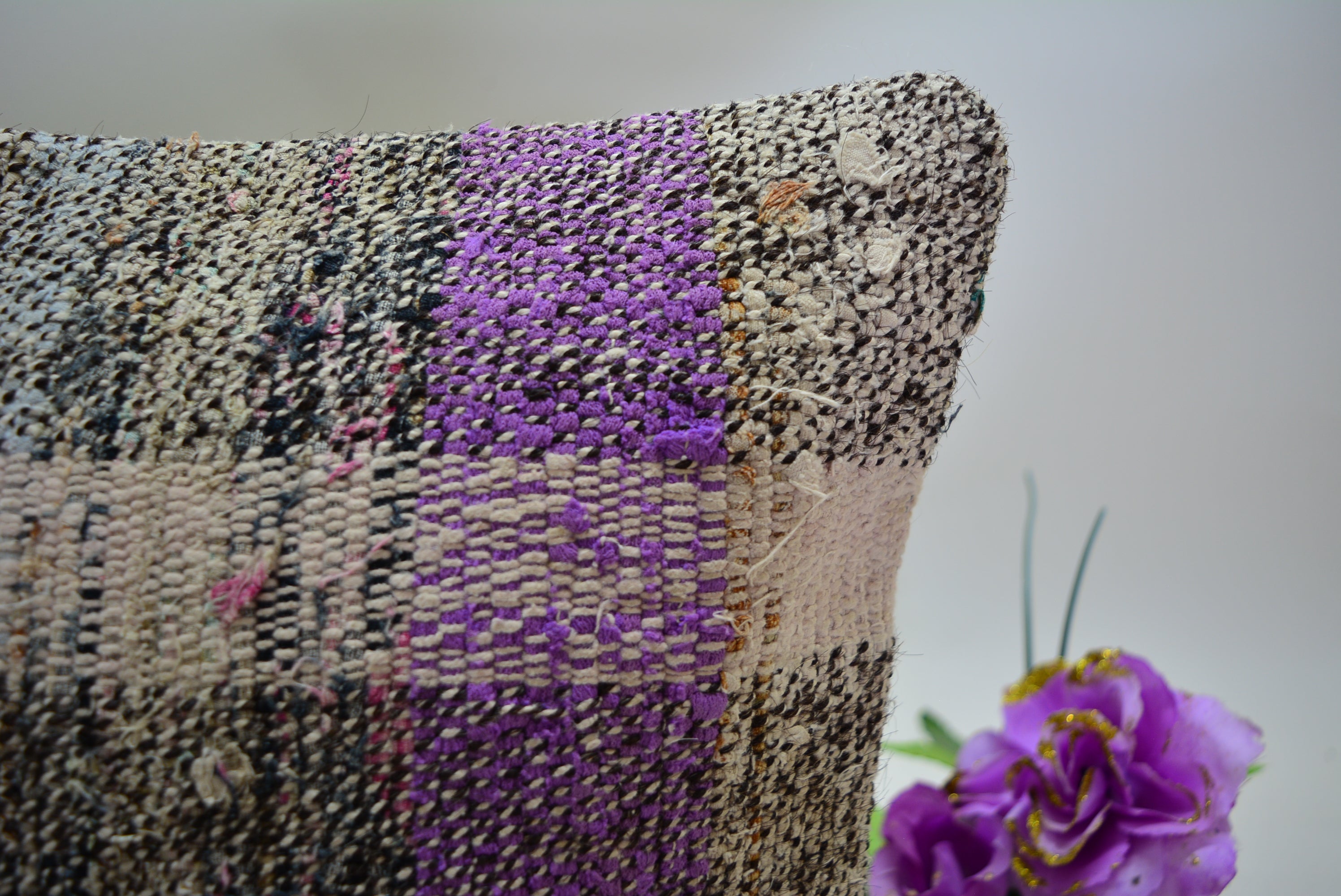 Exclusieve Boho Stijl Kelim Kussenhoes 40x40cm. // 16x16in.