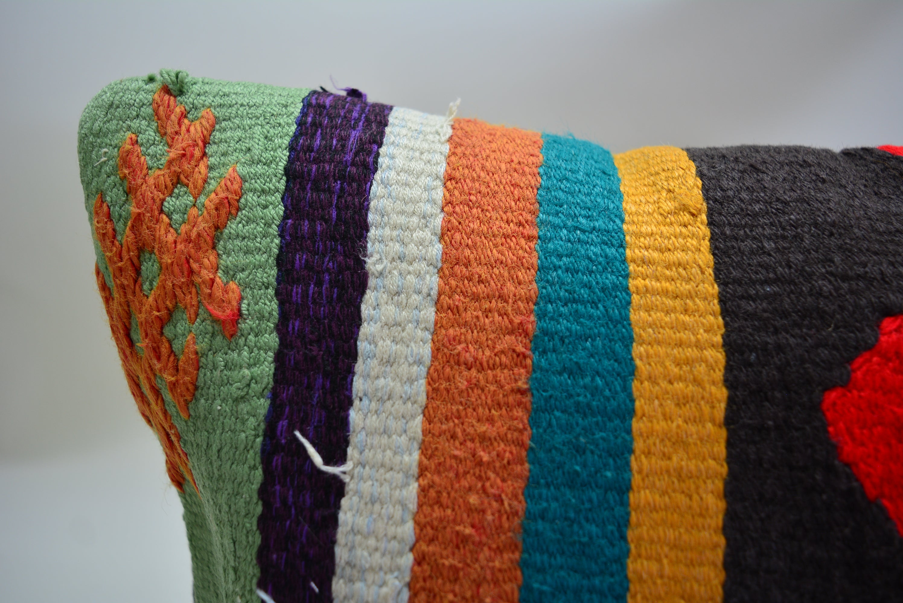 Exclusieve Boho Stijl Kelim Kussenhoes 40x40cm. // 16x16in.