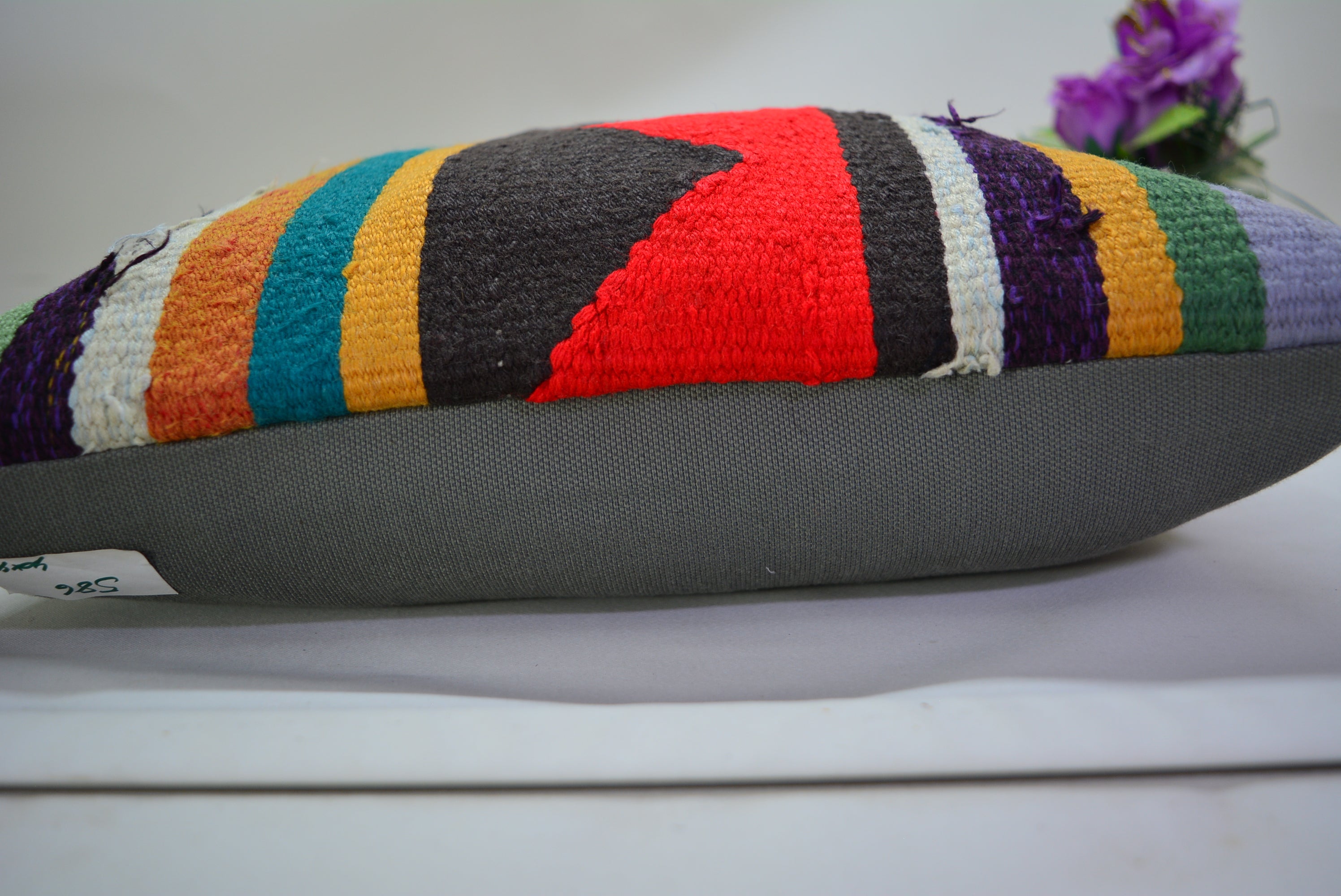 Exclusieve Boho Stijl Kelim Kussenhoes 40x40cm. // 16x16in.