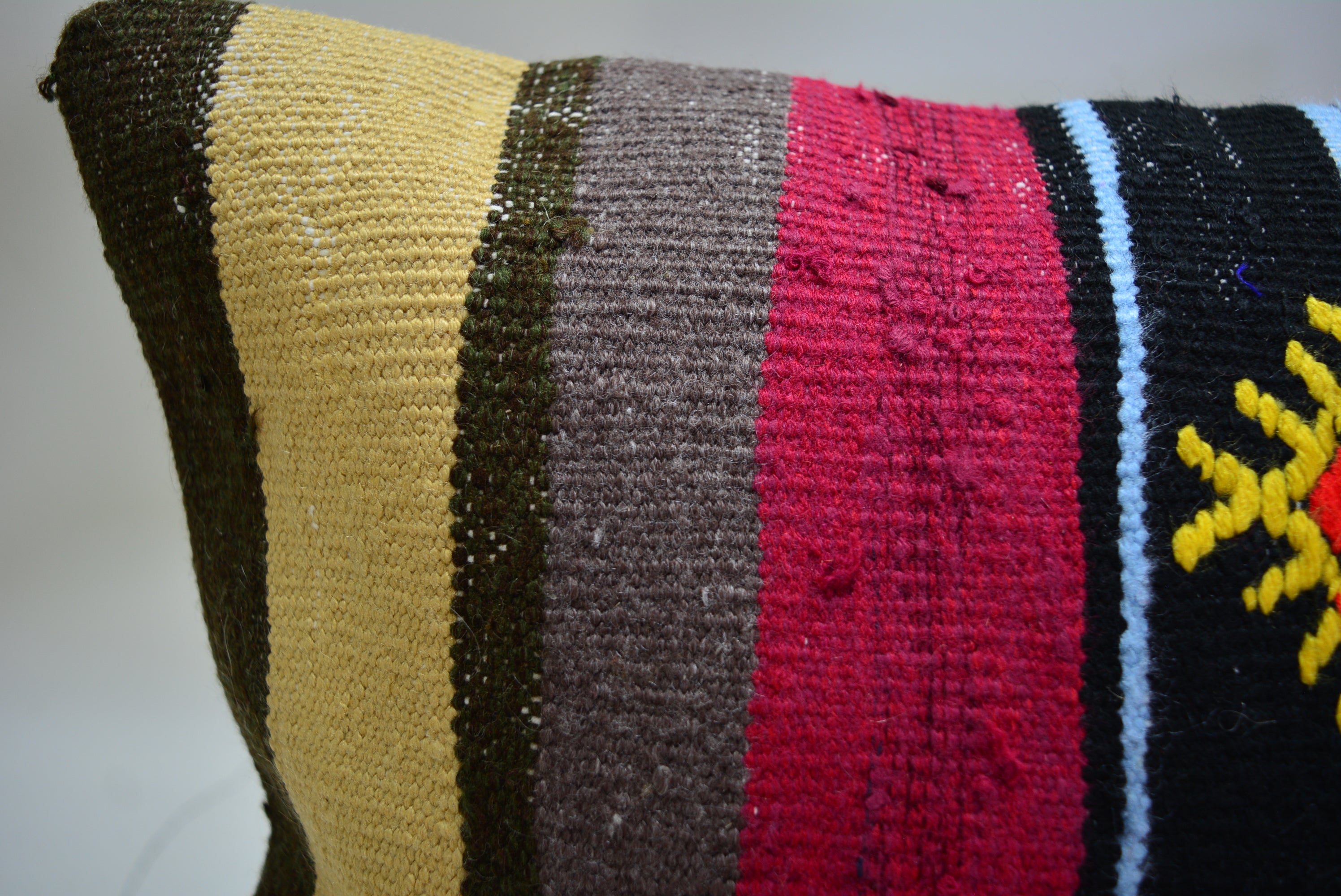 Exclusieve Boho Stijl Kelim Kussenhoes 40x40cm. // 16x16in.