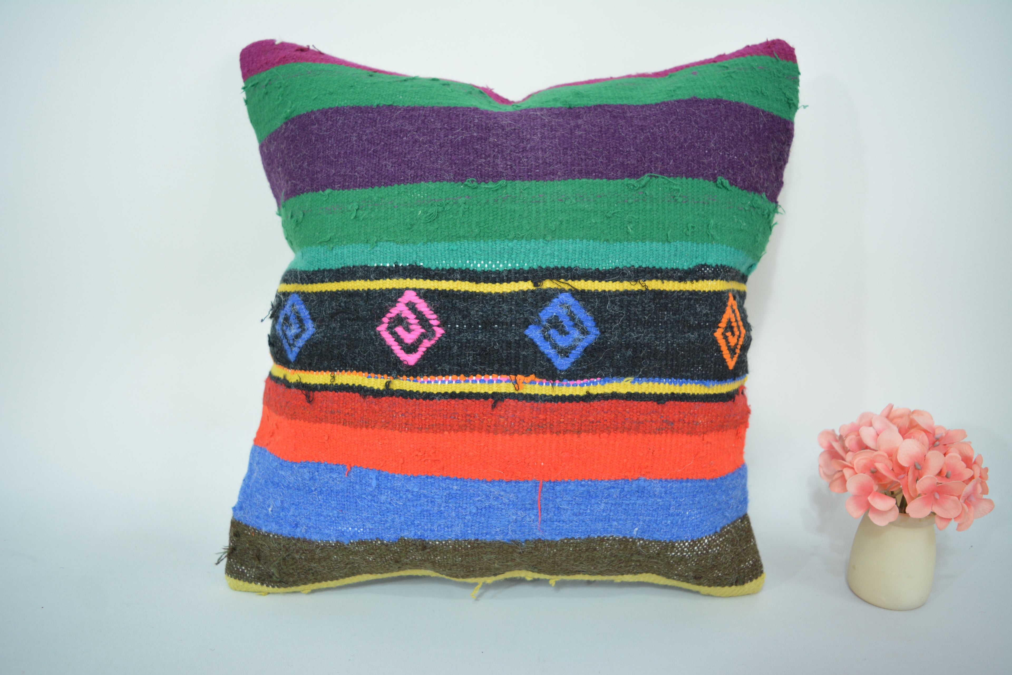 Authentiek, Ecologisch en Handgeweven 40x40cm. // 16x16in.