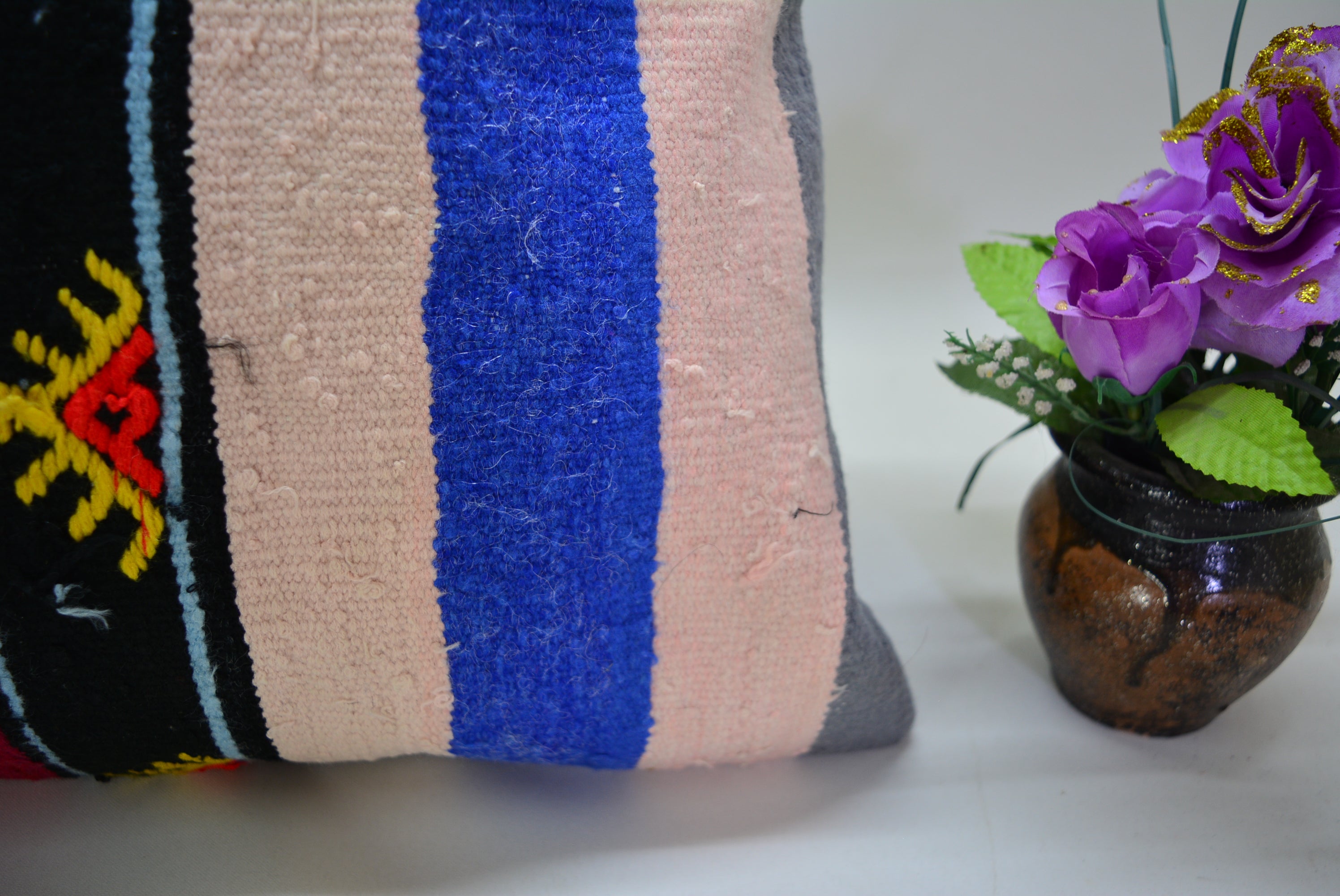 Exclusieve Boho Stijl Kelim Kussenhoes 40x40cm. // 16x16in.