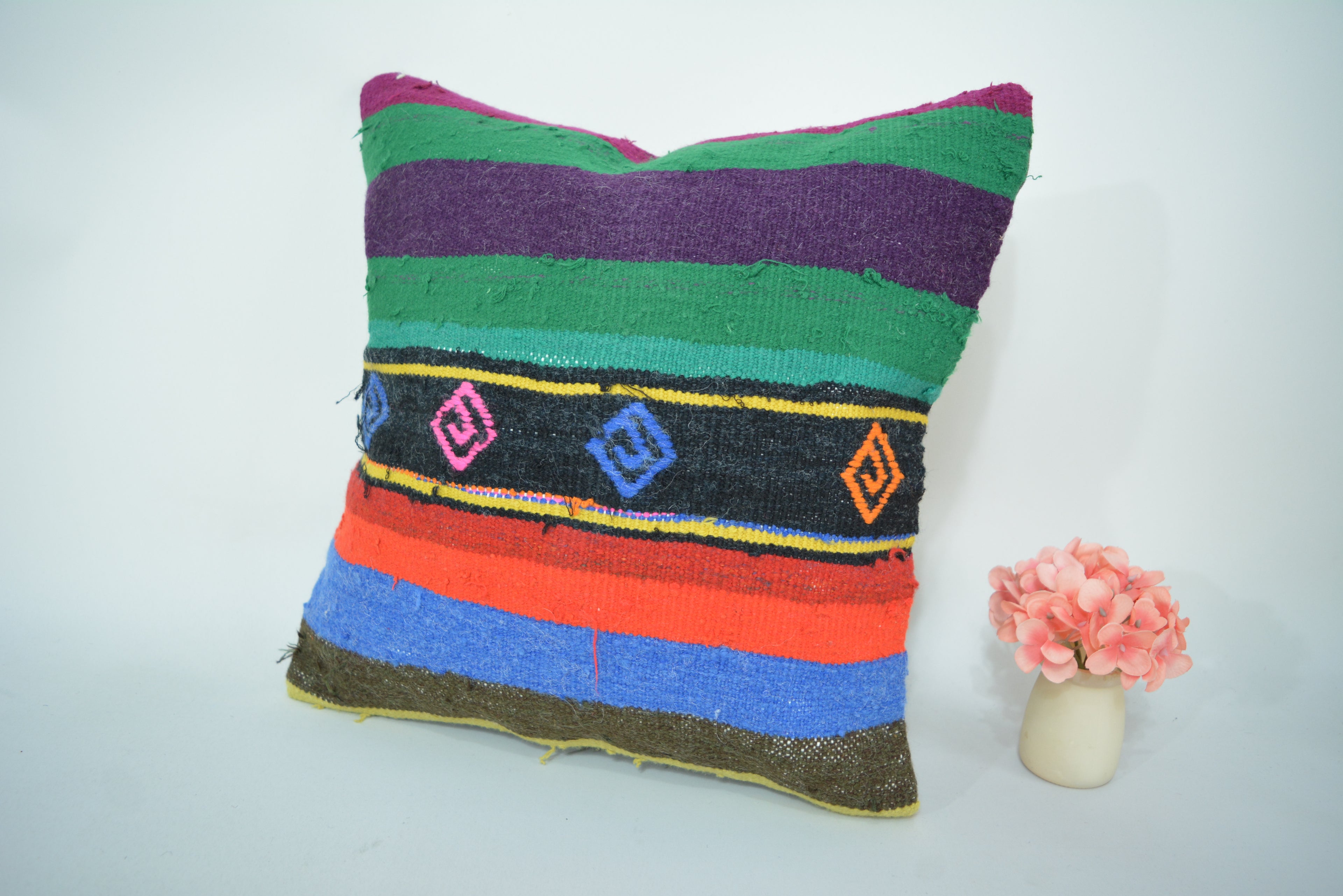 Authentiek, Ecologisch en Handgeweven 40x40cm. // 16x16in.