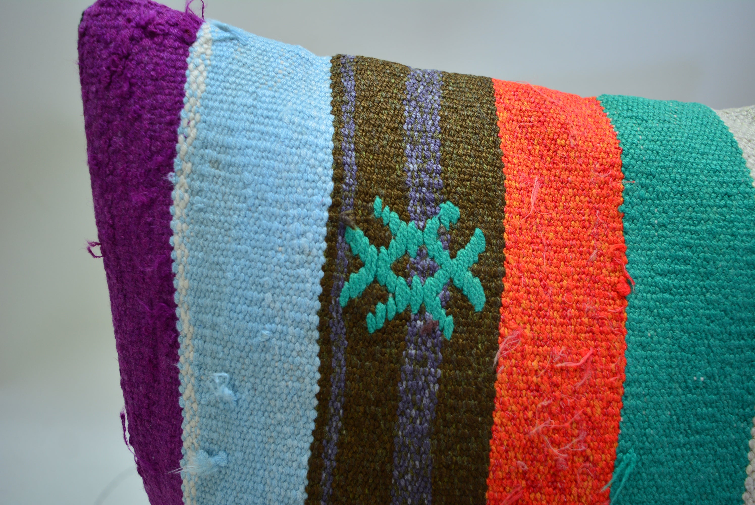 Exclusieve Boho Stijl Kelim Kussenhoes 40x40cm. // 16x16in.