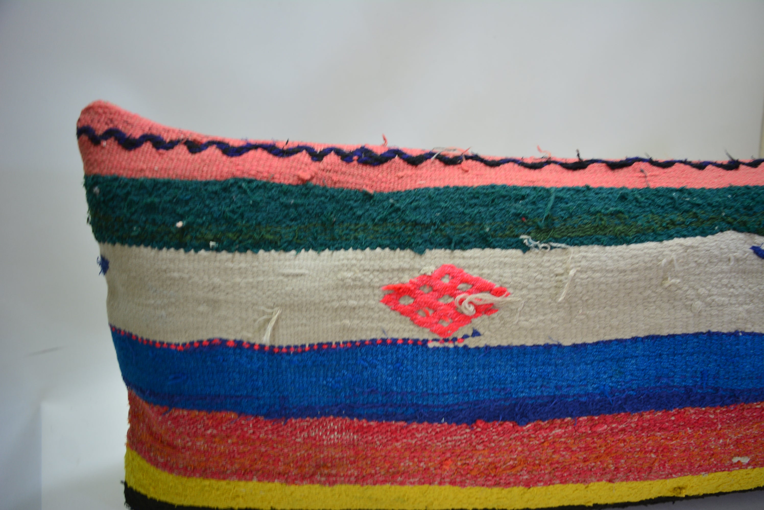Uniek Handgemaakt Kelim Kussen 30x90cm. // 12x35in