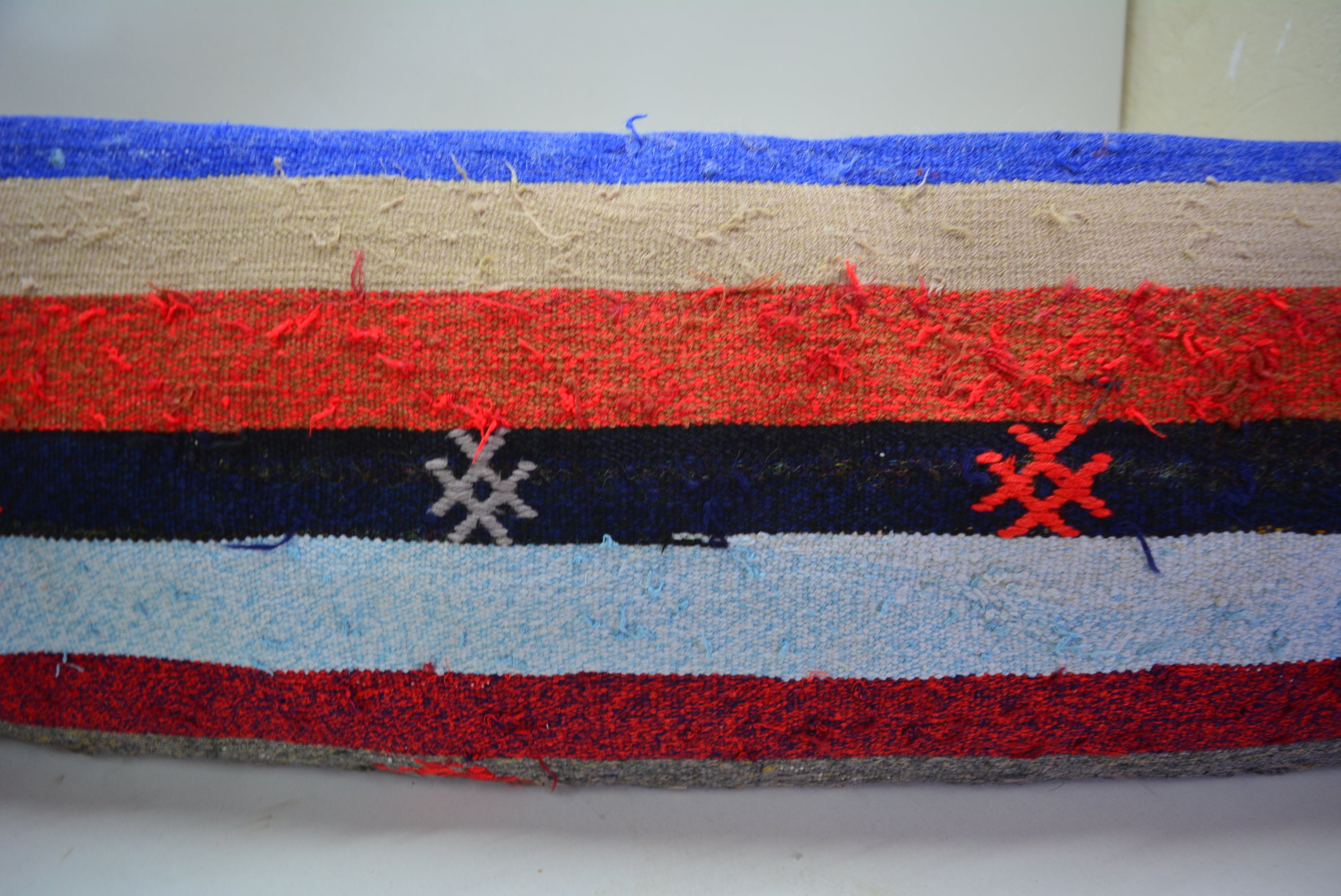 Uniek Handgemaakt Kelim Kussen 30x90cm. // 12x35in