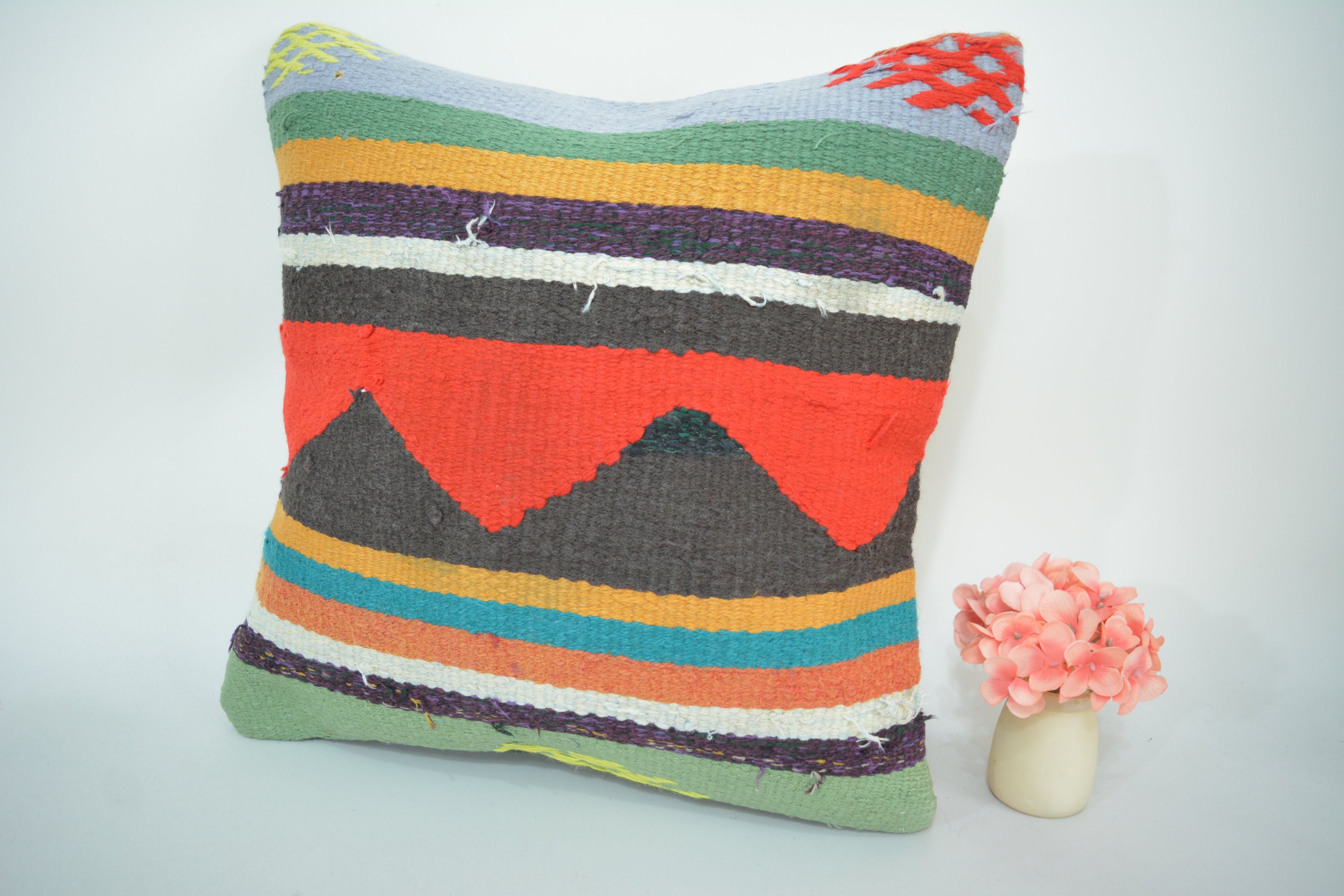 Authentiek, Ecologisch en Handgeweven 40x40cm. // 16x16in.