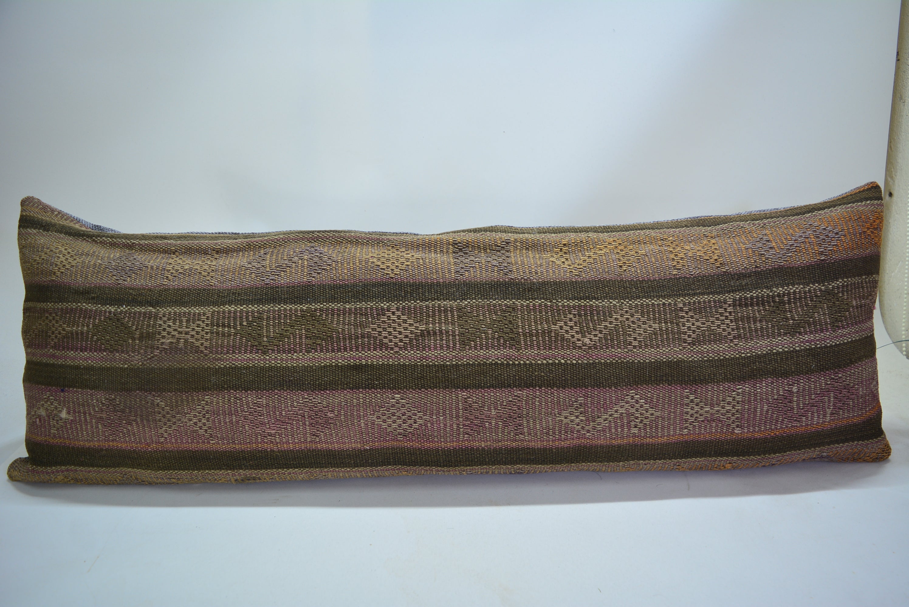 Bohemian Handgeweven Kelim Kussen 30x90cm. // 12x35in. Exclusief