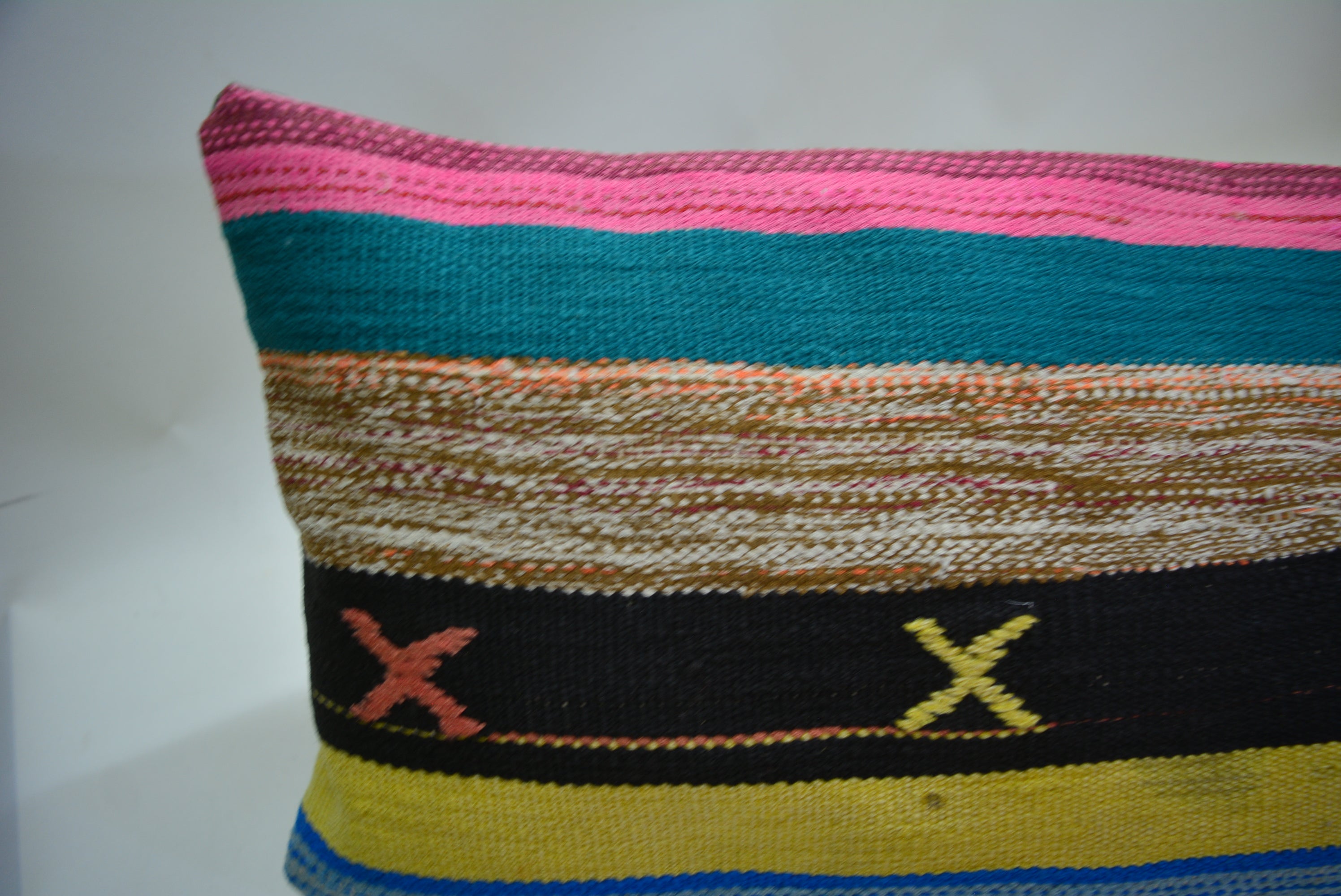 Exclusief Bohemian Stijl Kussen van Oorspronkelijk Handgeweven Kelim 30x90cm. // 12x35in.
