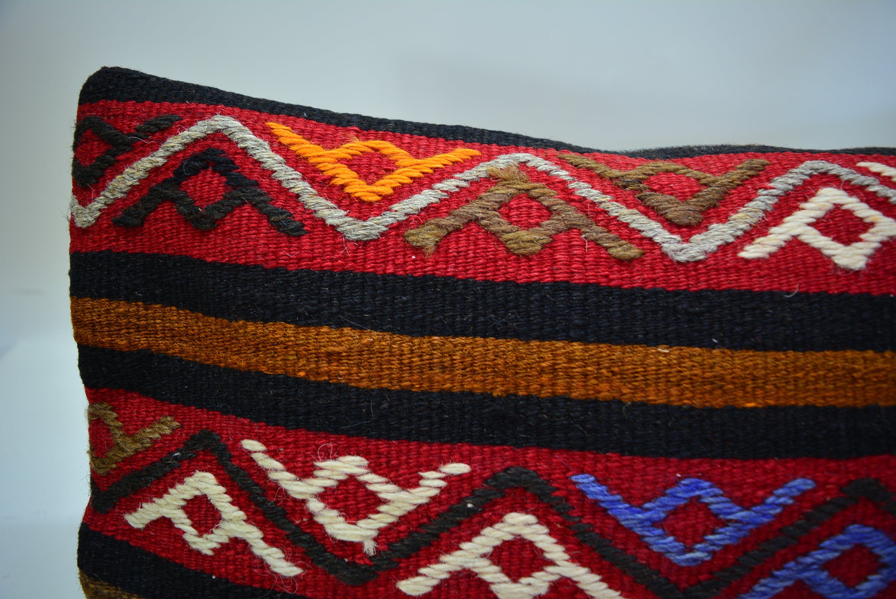 Vintage Boho Kelim Kussenhoes 30x60cm. // 12x24in.