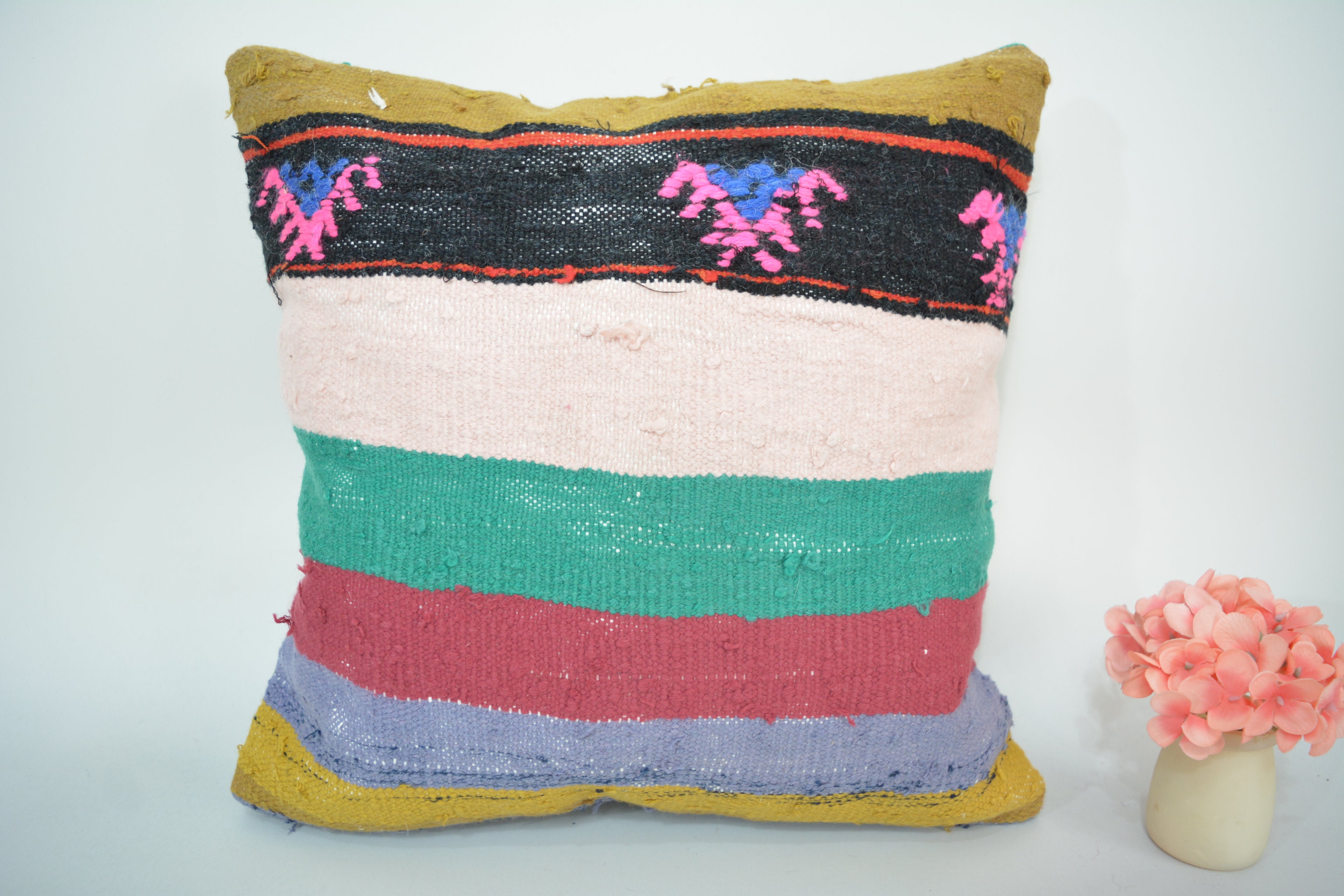 Authentiek, Ecologisch en Handgeweven 40x40cm. // 16x16in.
