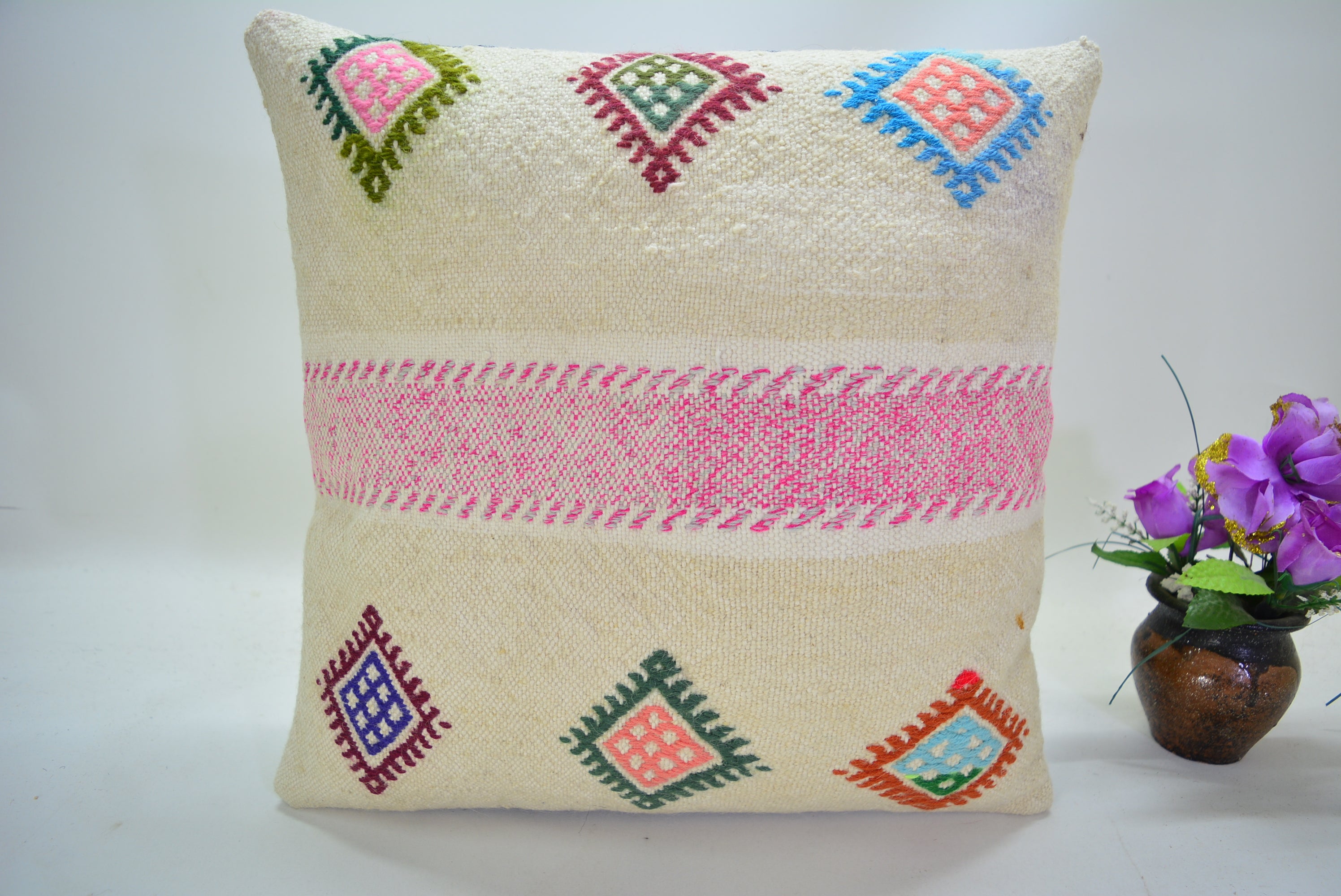Perfect voor Vintage en Bohemian Woonstijlen 40x40cm. // 16x16in.