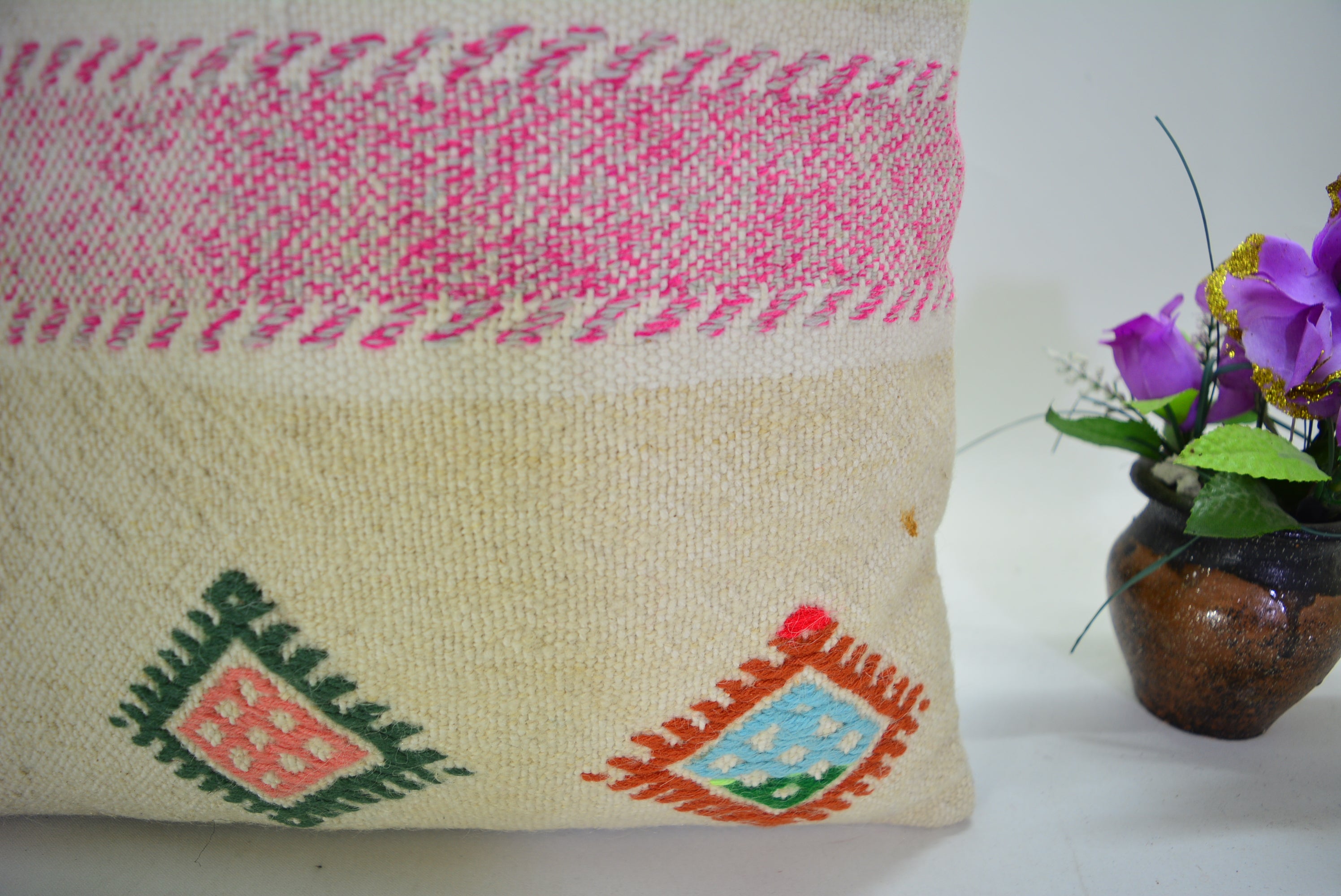 Perfect voor Vintage en Bohemian Woonstijlen 40x40cm. // 16x16in.