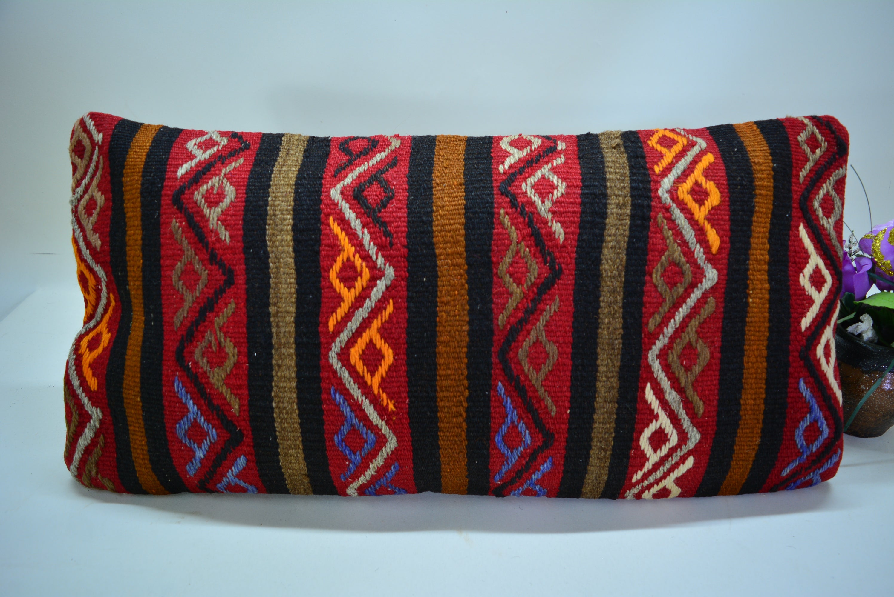 Vintage Boho Kelim Kussenhoes 30x60cm. // 12x24in.