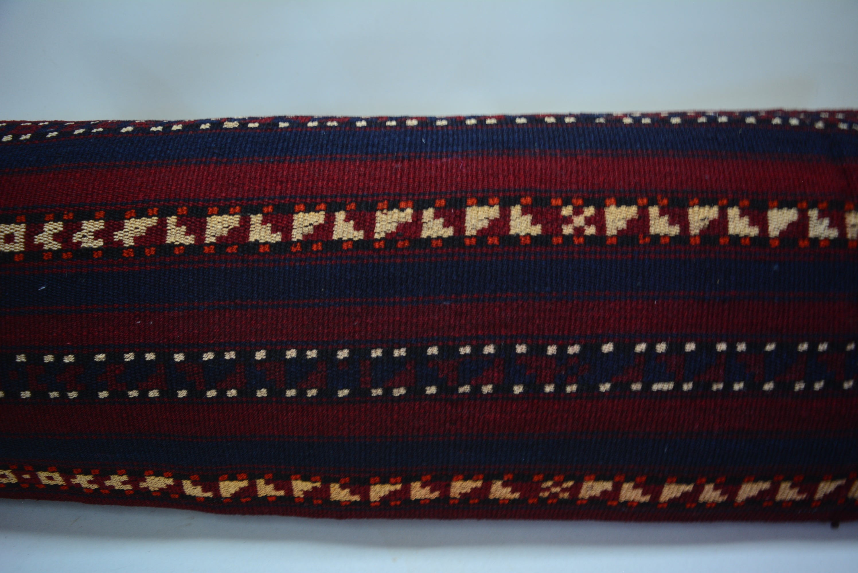 Exclusief Bohemian Stijl Kussen van Oorspronkelijk Handgeweven Kelim 30x90cm. // 12x35in.