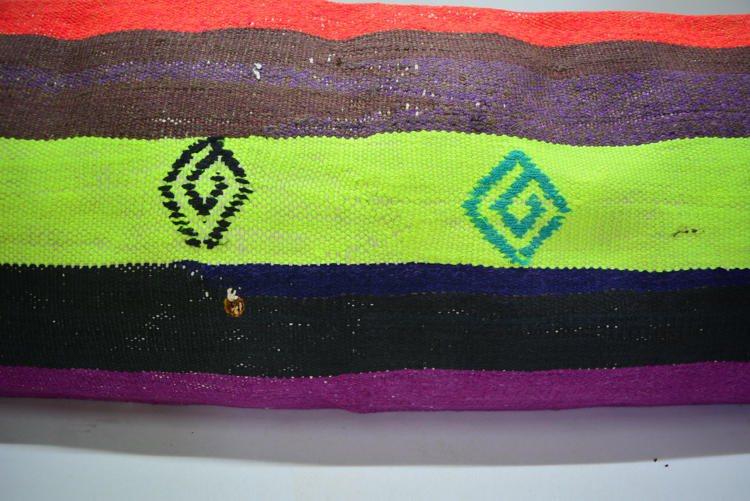 Bohemian Handgeweven Kelim Kussen 30x90cm. // 12x35in. Exclusief