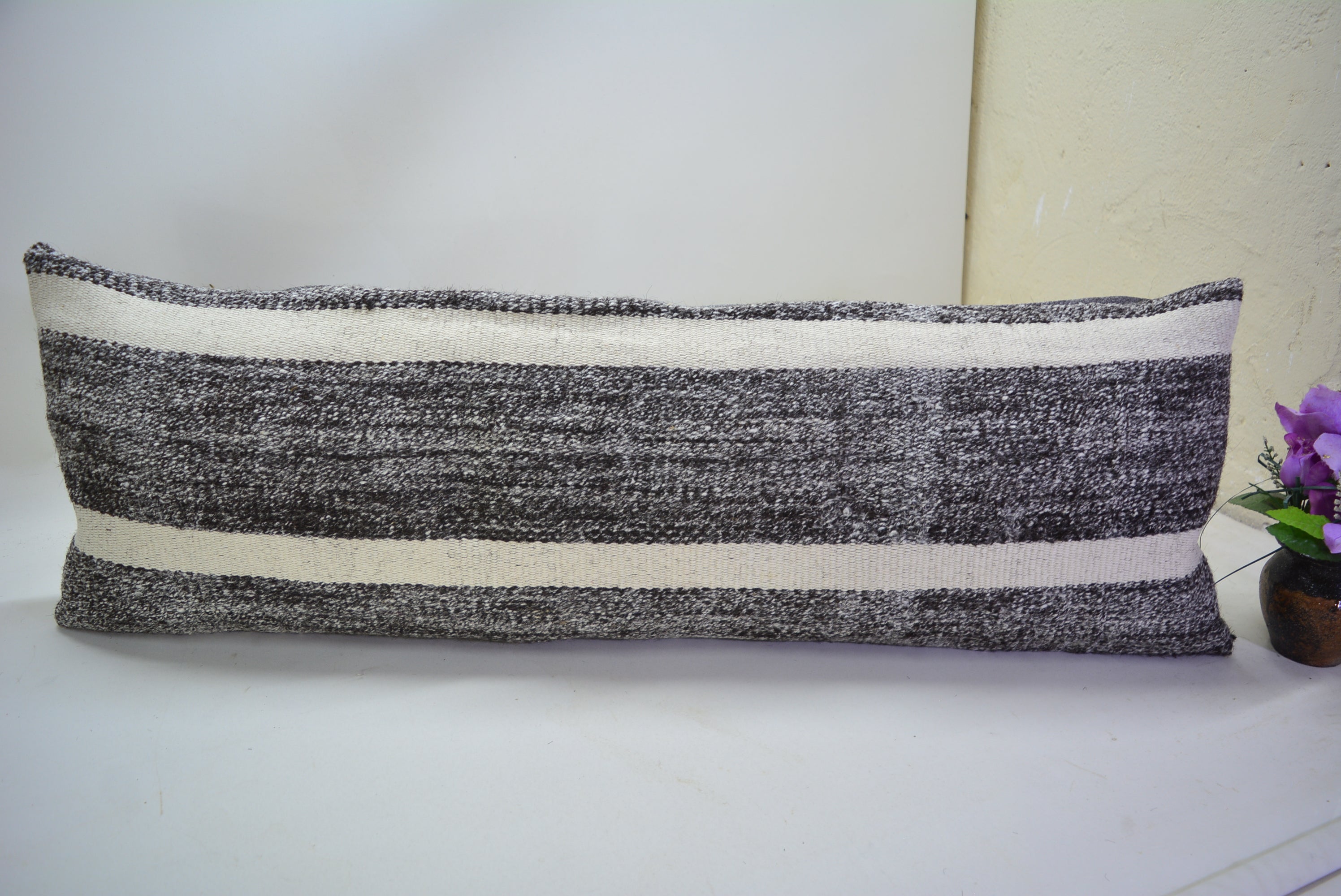 Exclusief Bohemian Stijl Kussen van Oorspronkelijk Handgeweven Kelim 30x90cm. // 12x35in.