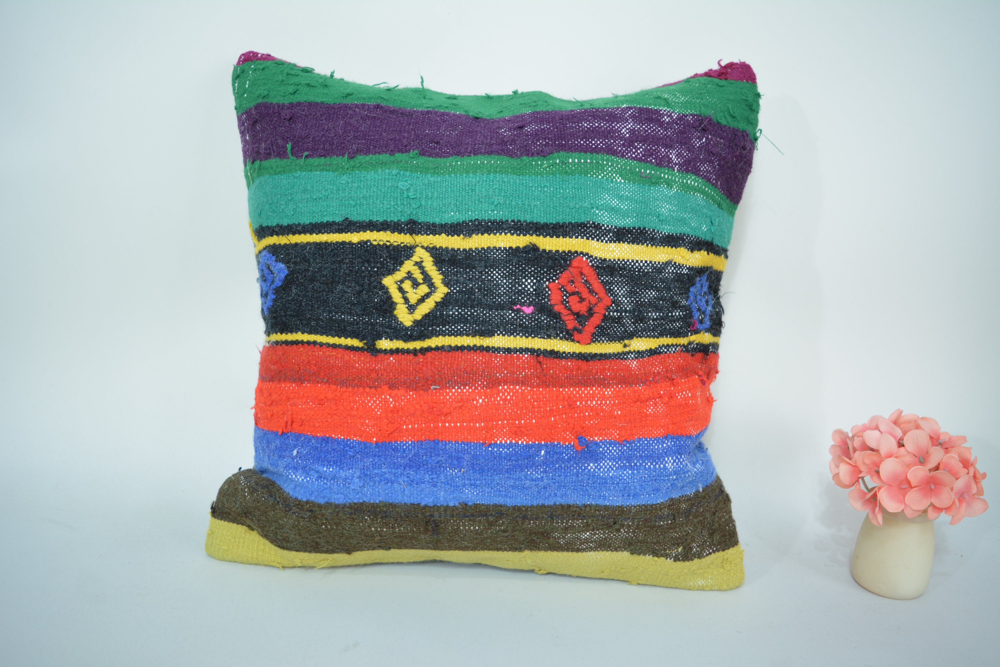 Authentiek, Ecologisch en Handgeweven 40x40cm. // 16x16in.