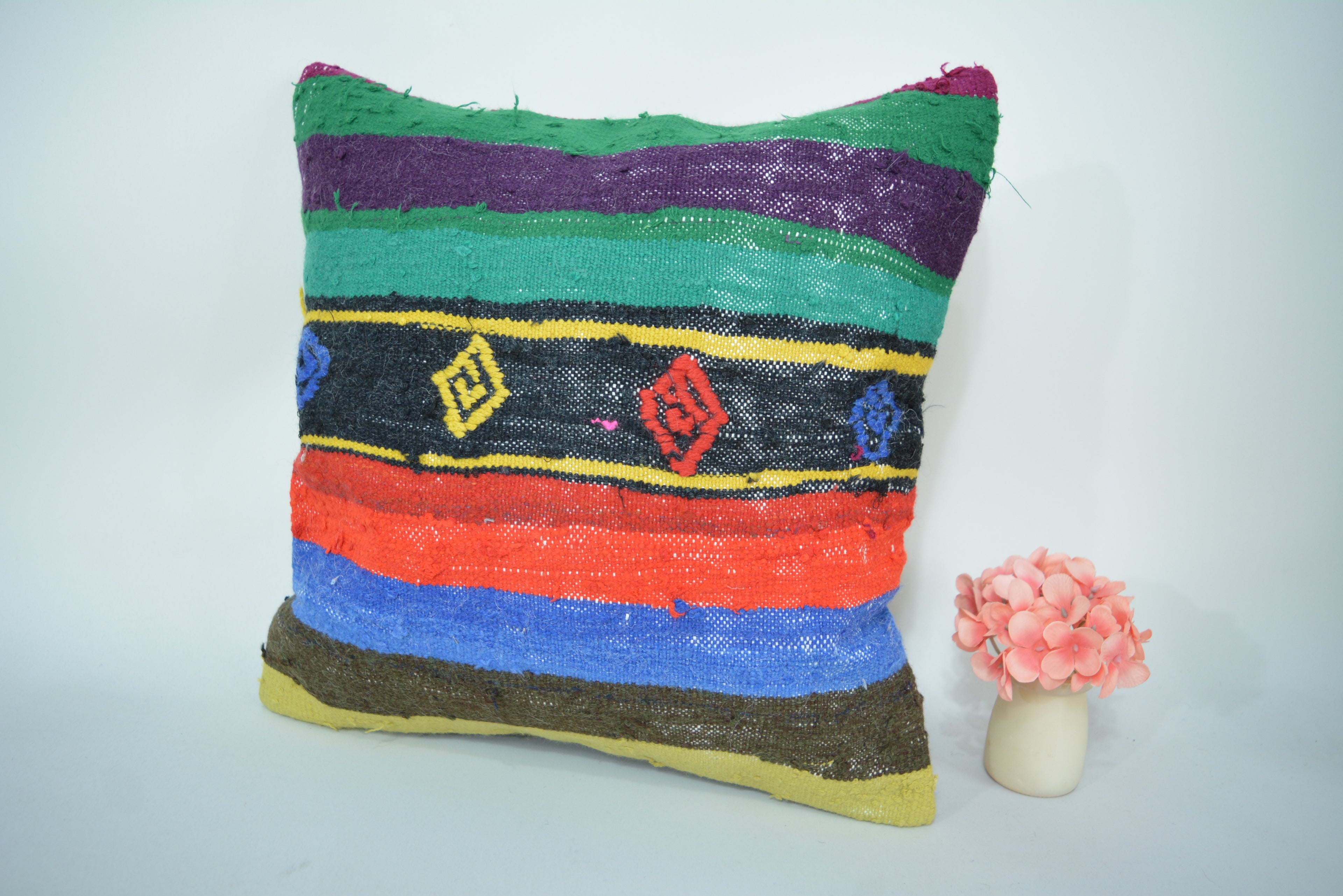 Authentiek, Ecologisch en Handgeweven 40x40cm. // 16x16in.