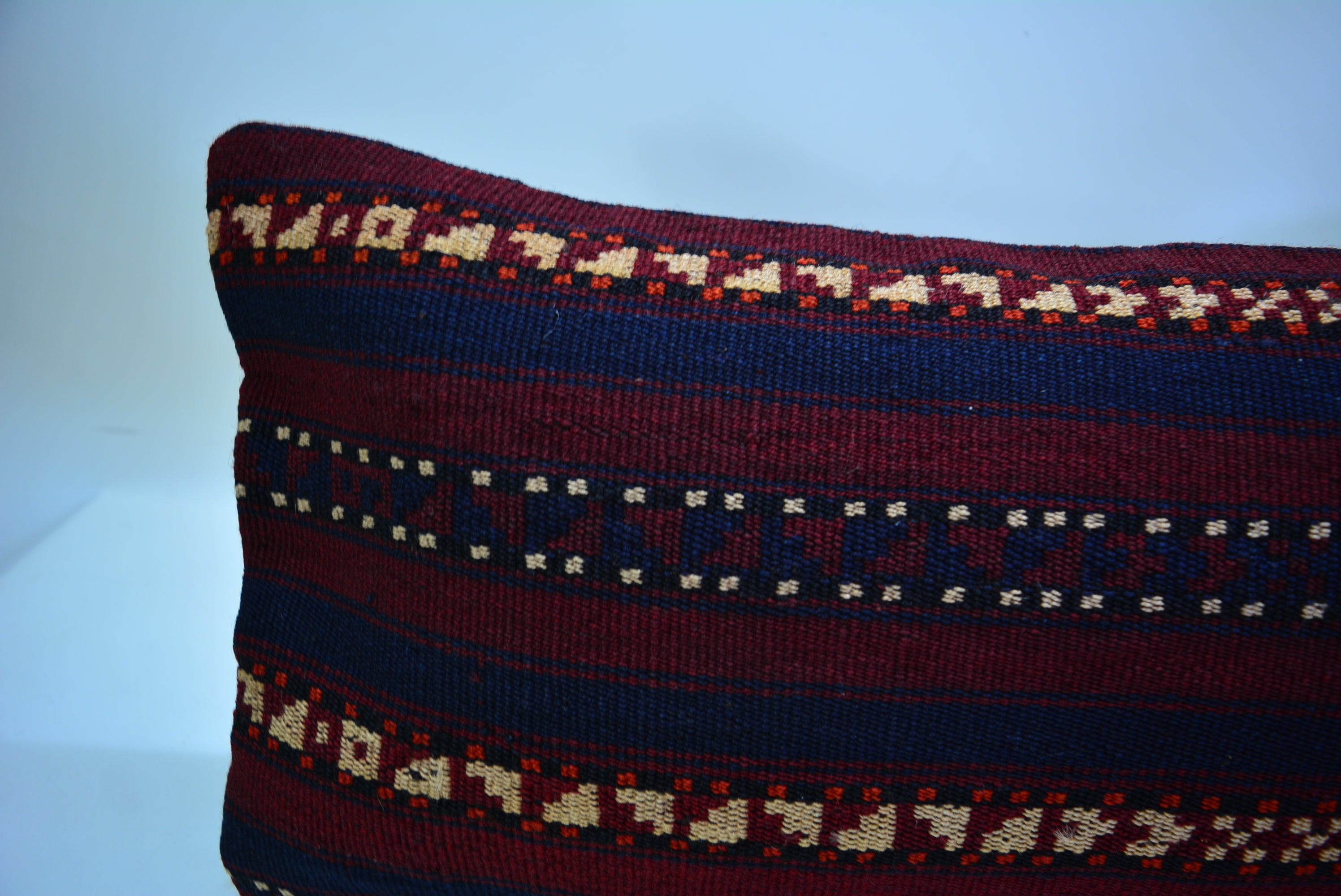 Vintage Boho Kelim Kussenhoes 30x60cm. // 12x24in.