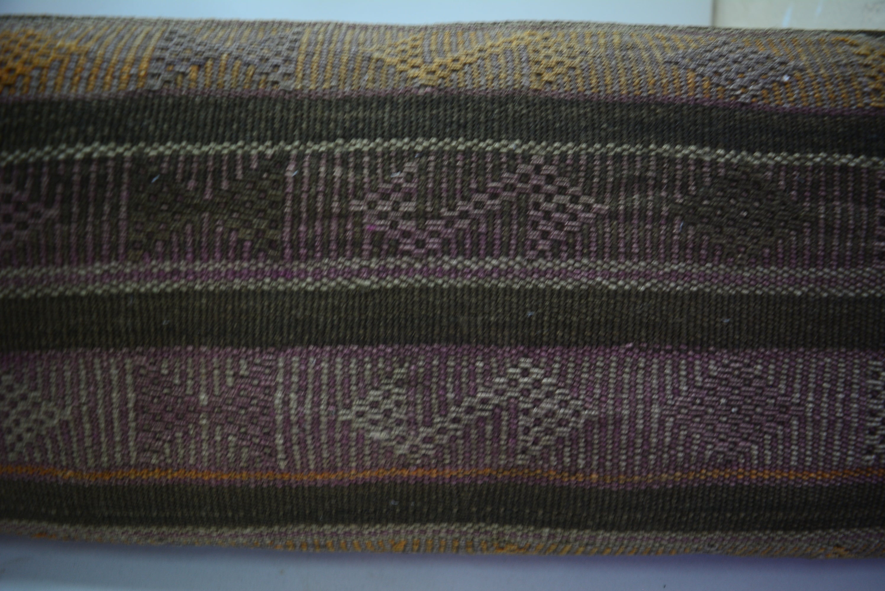 Exclusief Bohemian Stijl Kussen van Oorspronkelijk Handgeweven Kelim 30x90cm. // 12x35in.