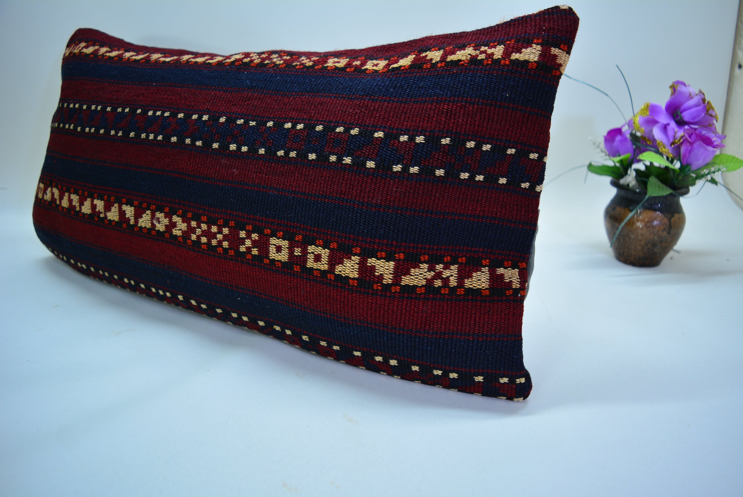 Vintage Boho Kelim Kussenhoes 30x60cm. // 12x24in.