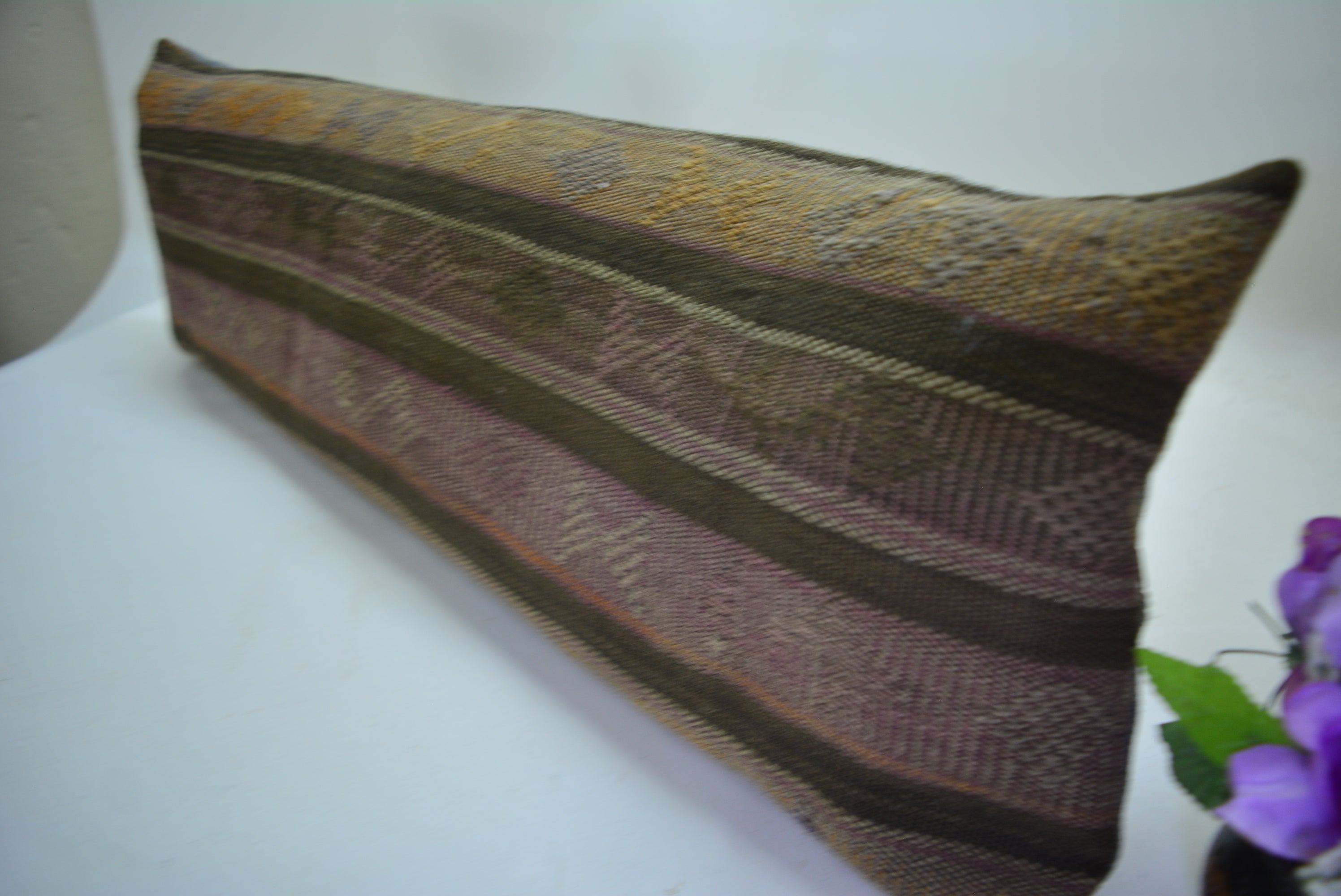 Exclusief Bohemian Stijl Kussen van Oorspronkelijk Handgeweven Kelim 30x90cm. // 12x35in.