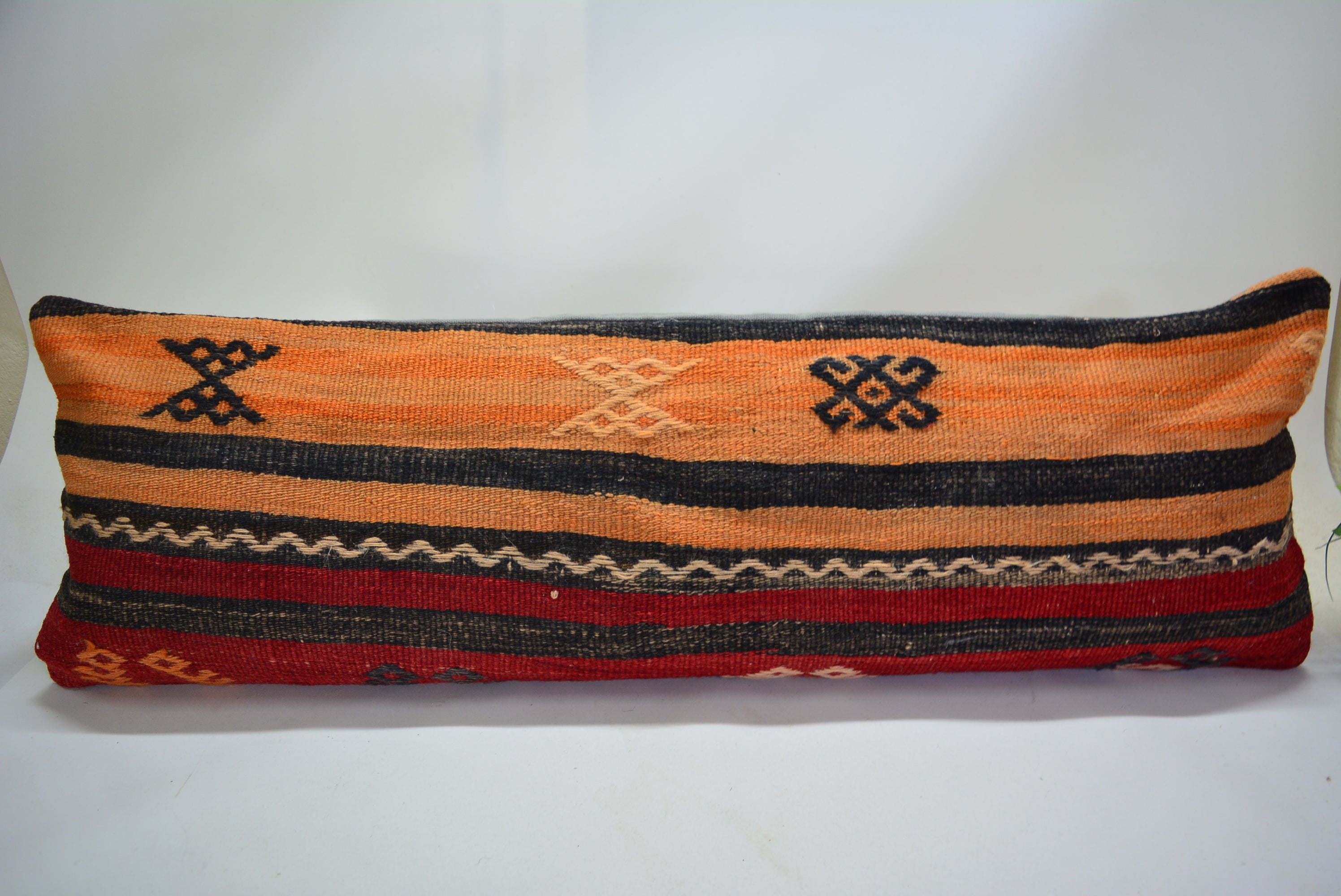 Authentiek Kelim Sierkussen 30x90cm. // 12x35in. Met de Hand Gemaakt uit Originele Tapijten