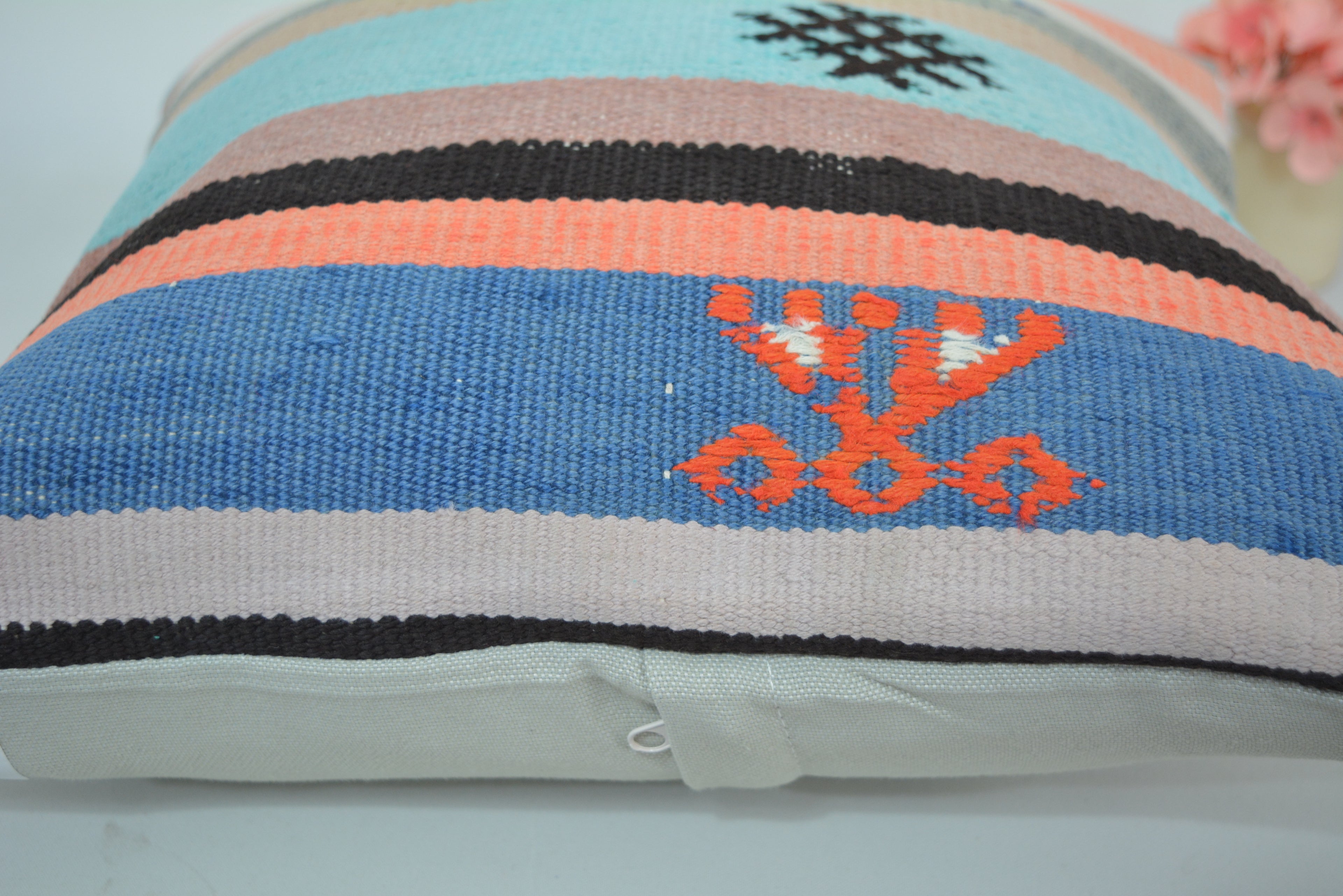 Exclusieve Boho Stijl Kelim Kussenhoes 40x40cm. // 16x16in.