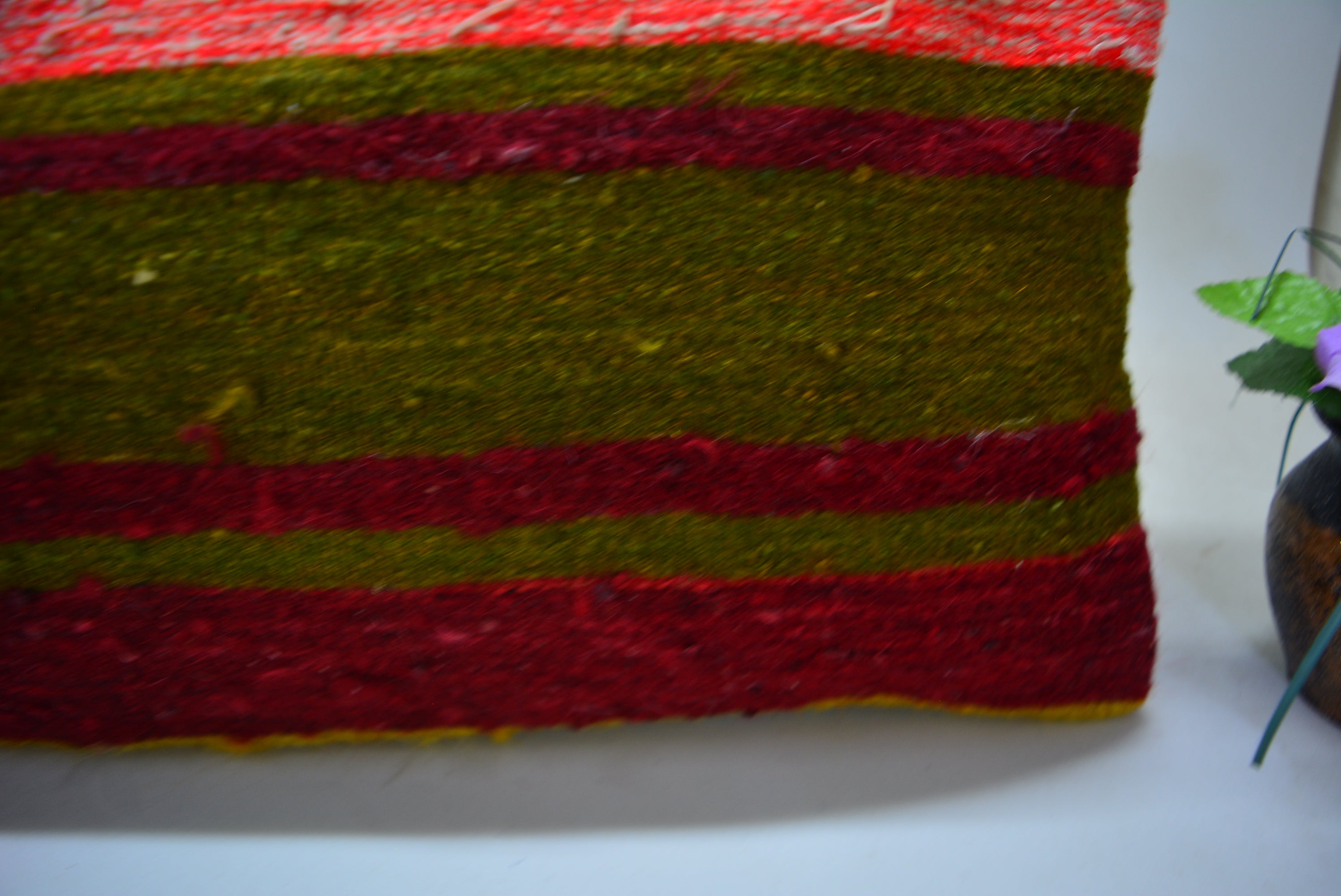 Uniek Handgemaakt Kelim Kussen 30x90cm. // 12x35in