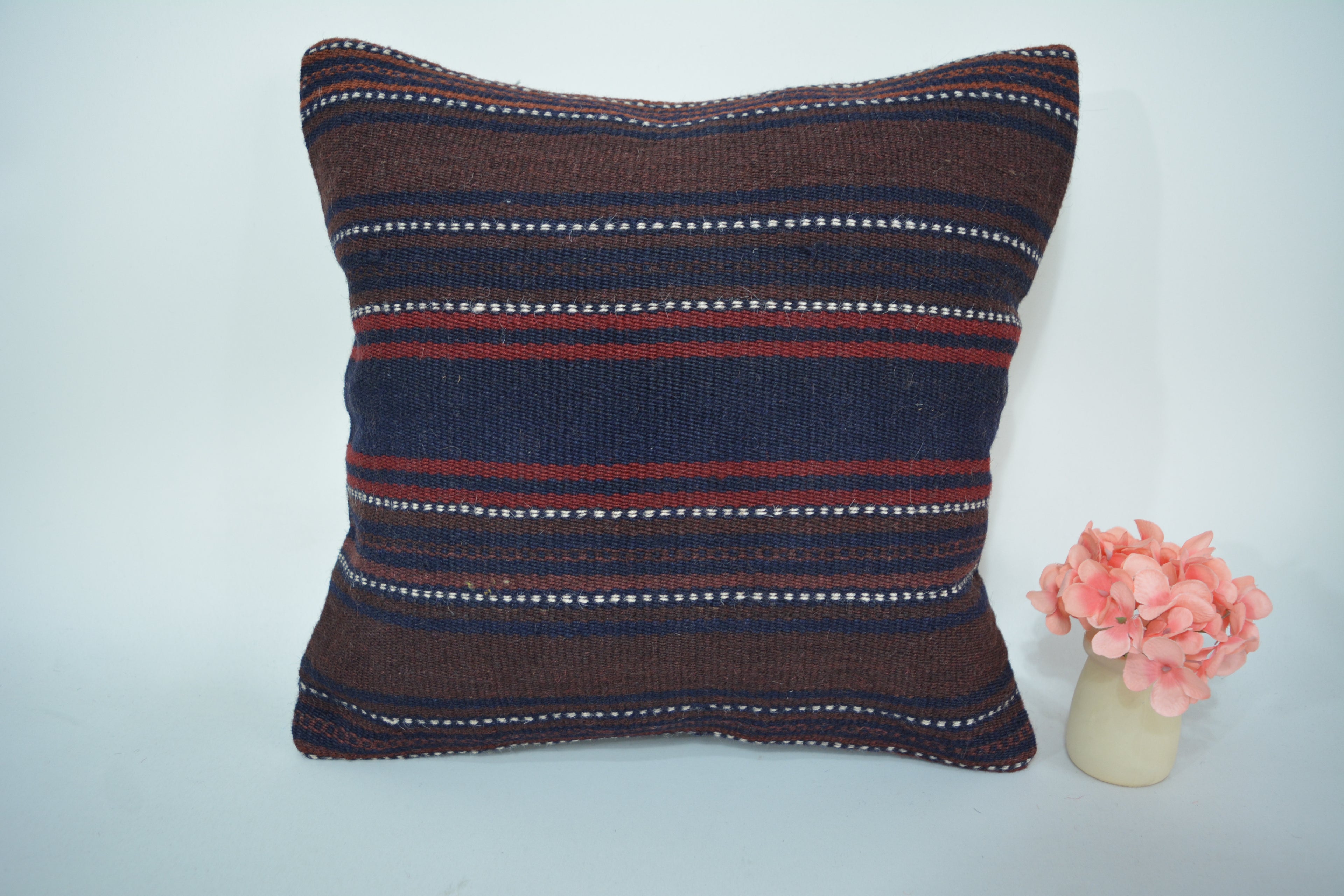 Exclusieve Boho Stijl Kelim Kussenhoes 40x40cm. // 16x16in.