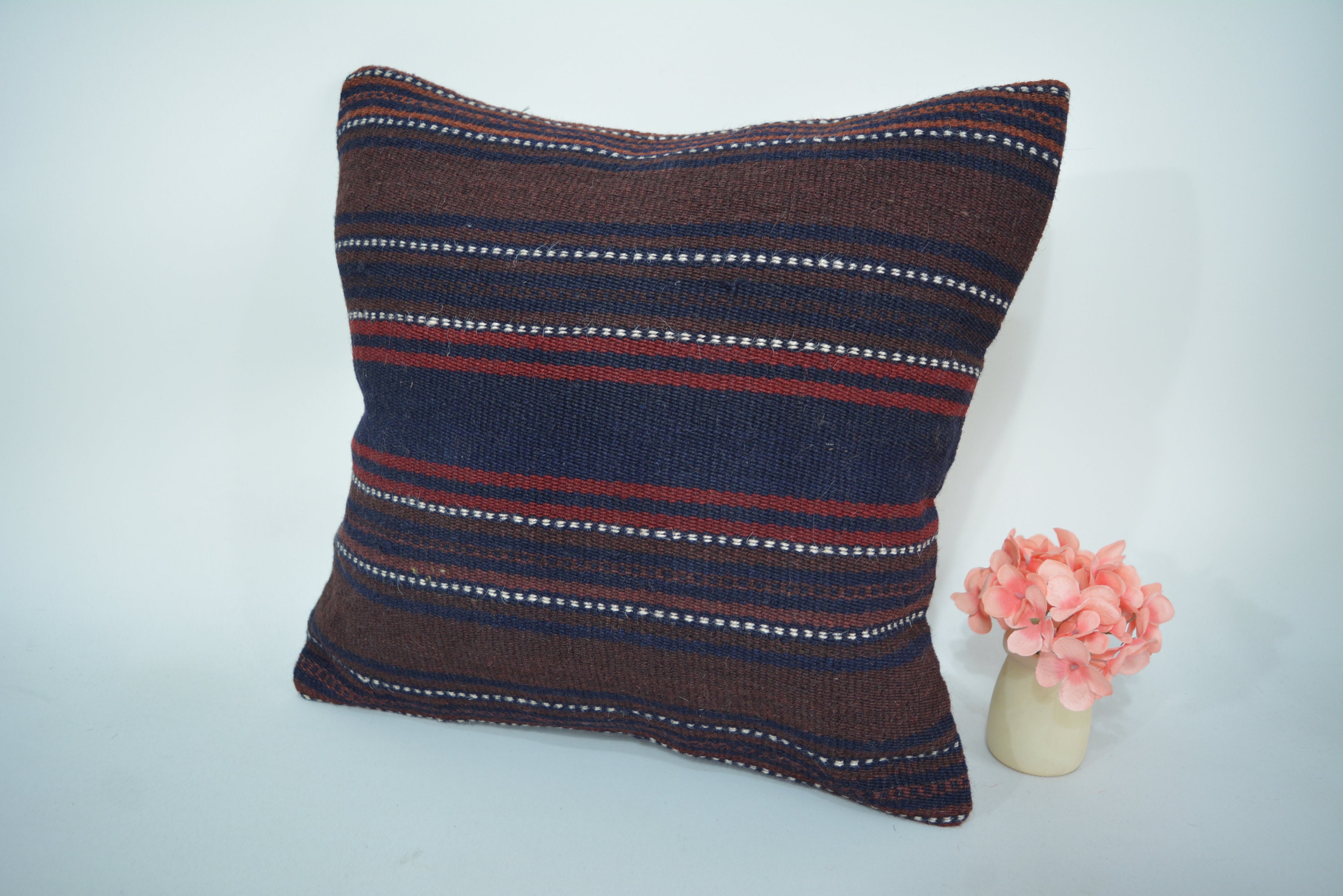 Exclusieve Boho Stijl Kelim Kussenhoes 40x40cm. // 16x16in.