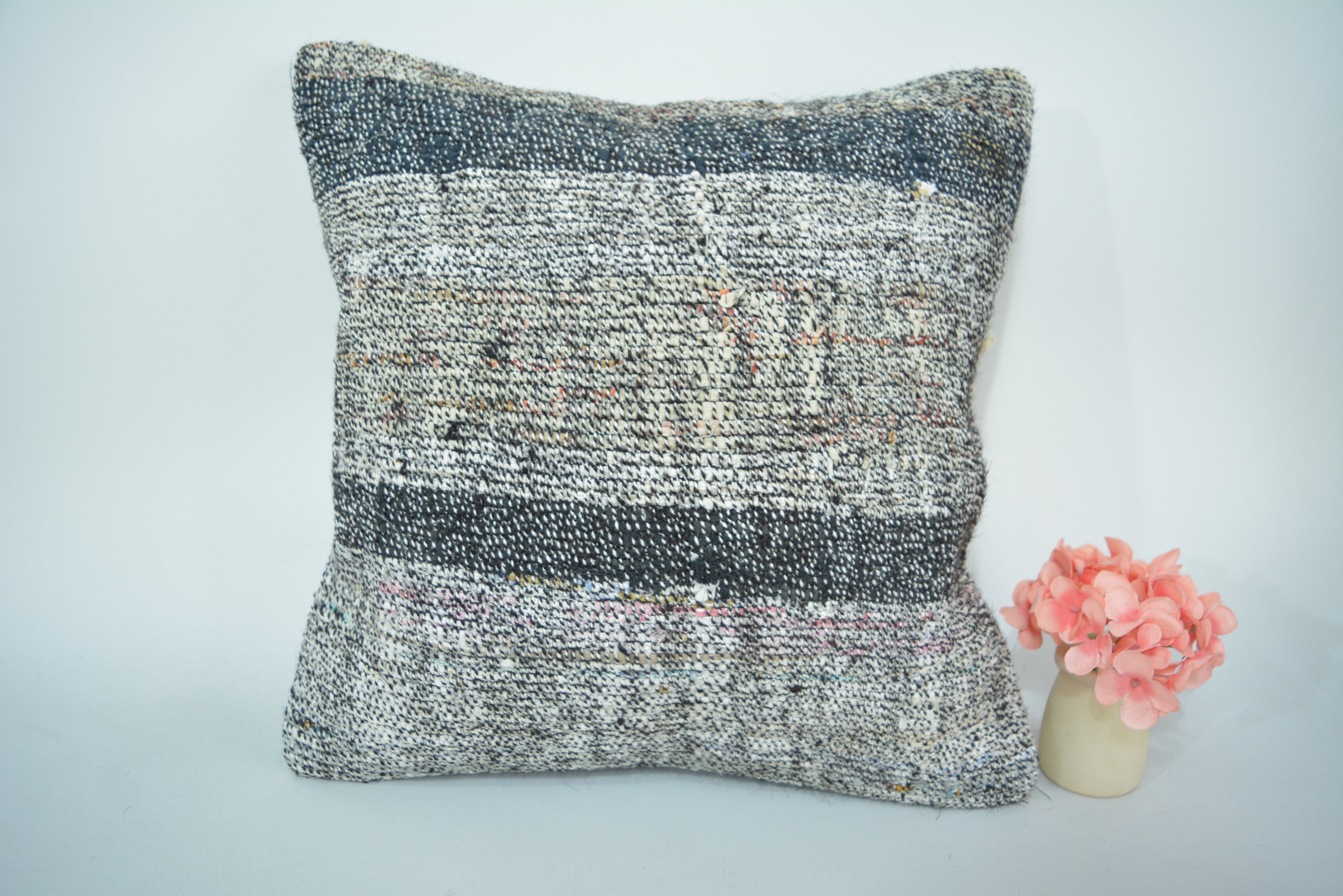 Exclusieve Boho Stijl Kelim Kussenhoes 40x40cm. // 16x16in.