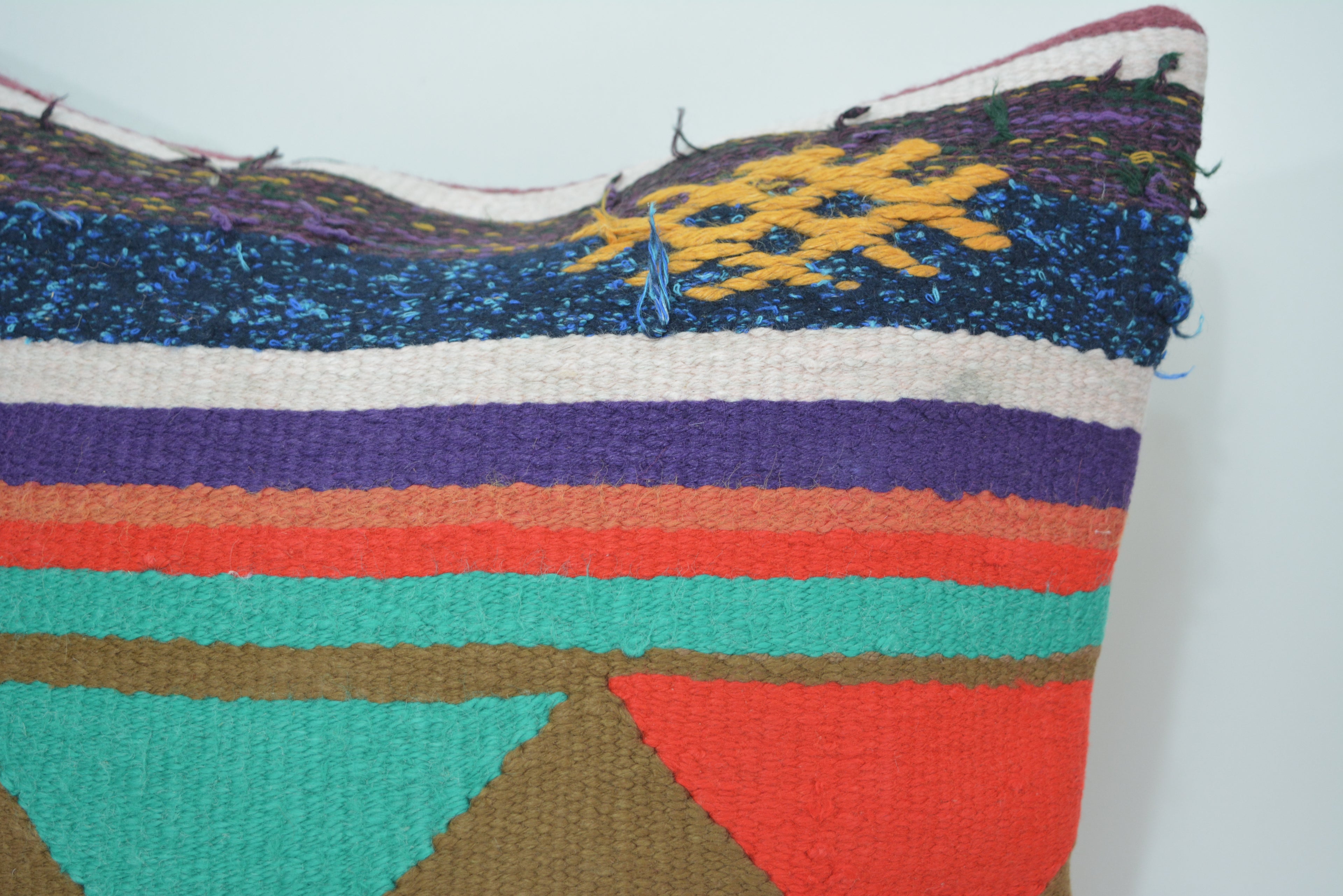 Exclusieve Boho Stijl Kelim Kussenhoes 40x40cm. // 16x16in.