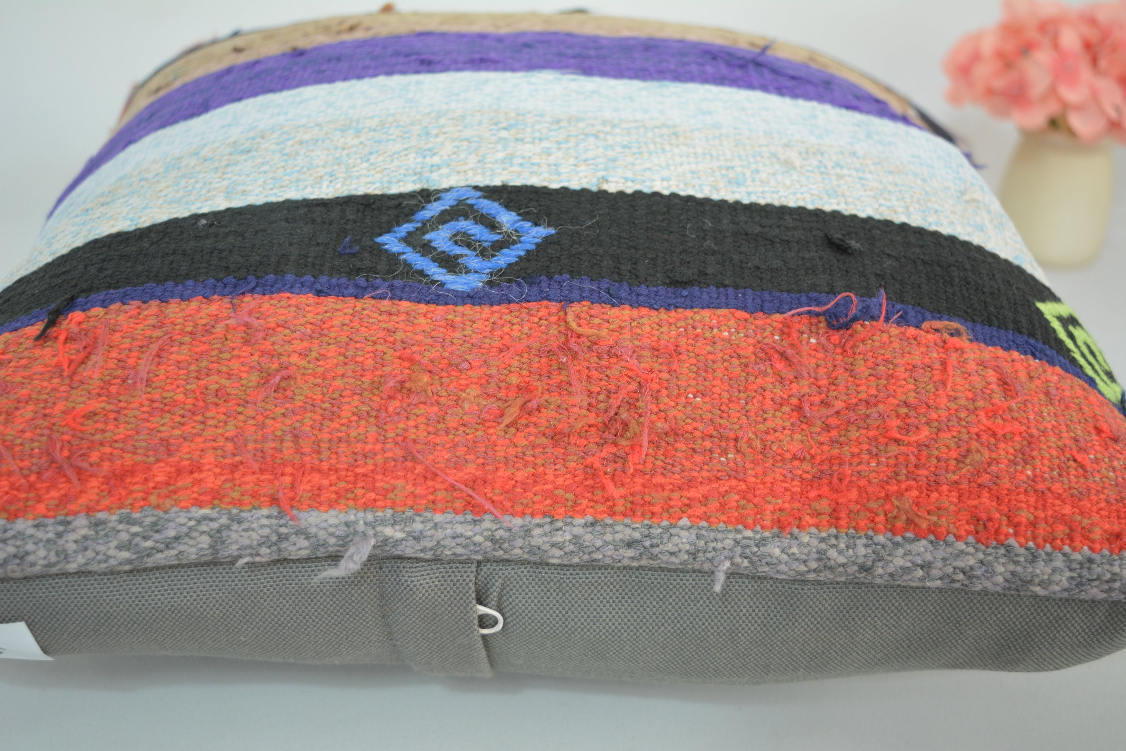 Exclusieve Boho Stijl Kelim Kussenhoes 40x40cm. // 16x16in.