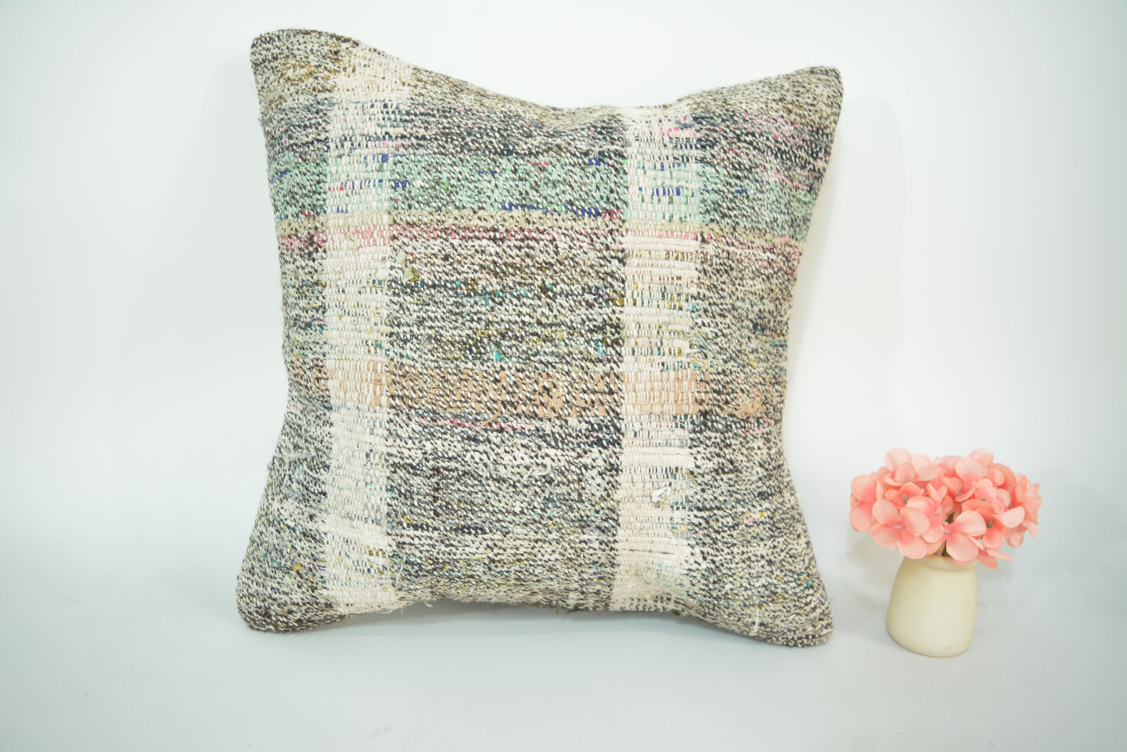 Exclusieve Boho Stijl Kelim Kussenhoes 40x40cm. // 16x16in.