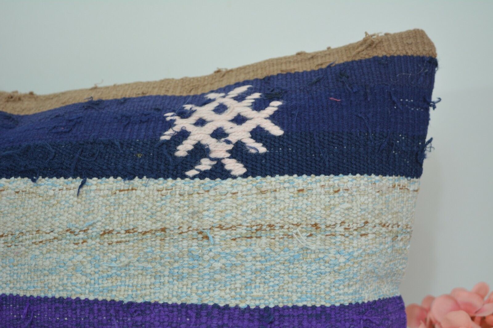 Vintage Boho Kelim Kussenhoes 30x60cm. // 12x24in.