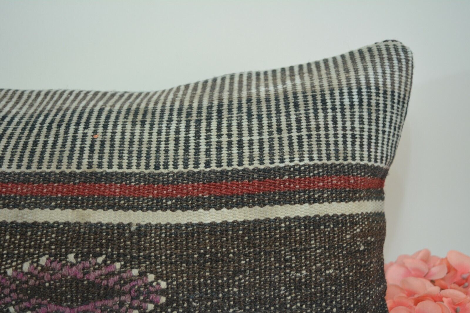 Vintage Boho Kelim Kussenhoes 30x60cm. // 12x24in.