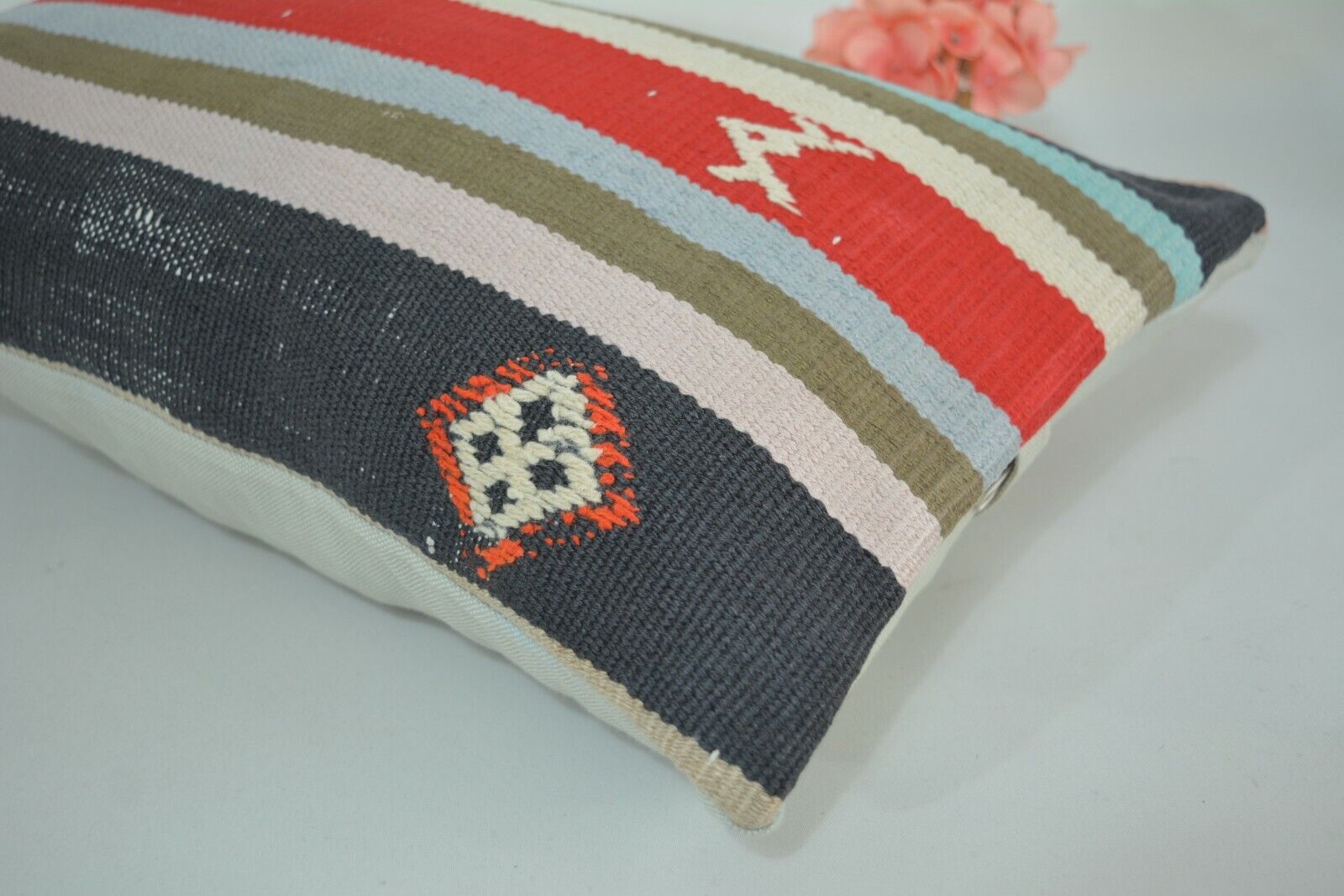 Vintage Boho Kelim Kussenhoes 30x60cm. // 12x24in.