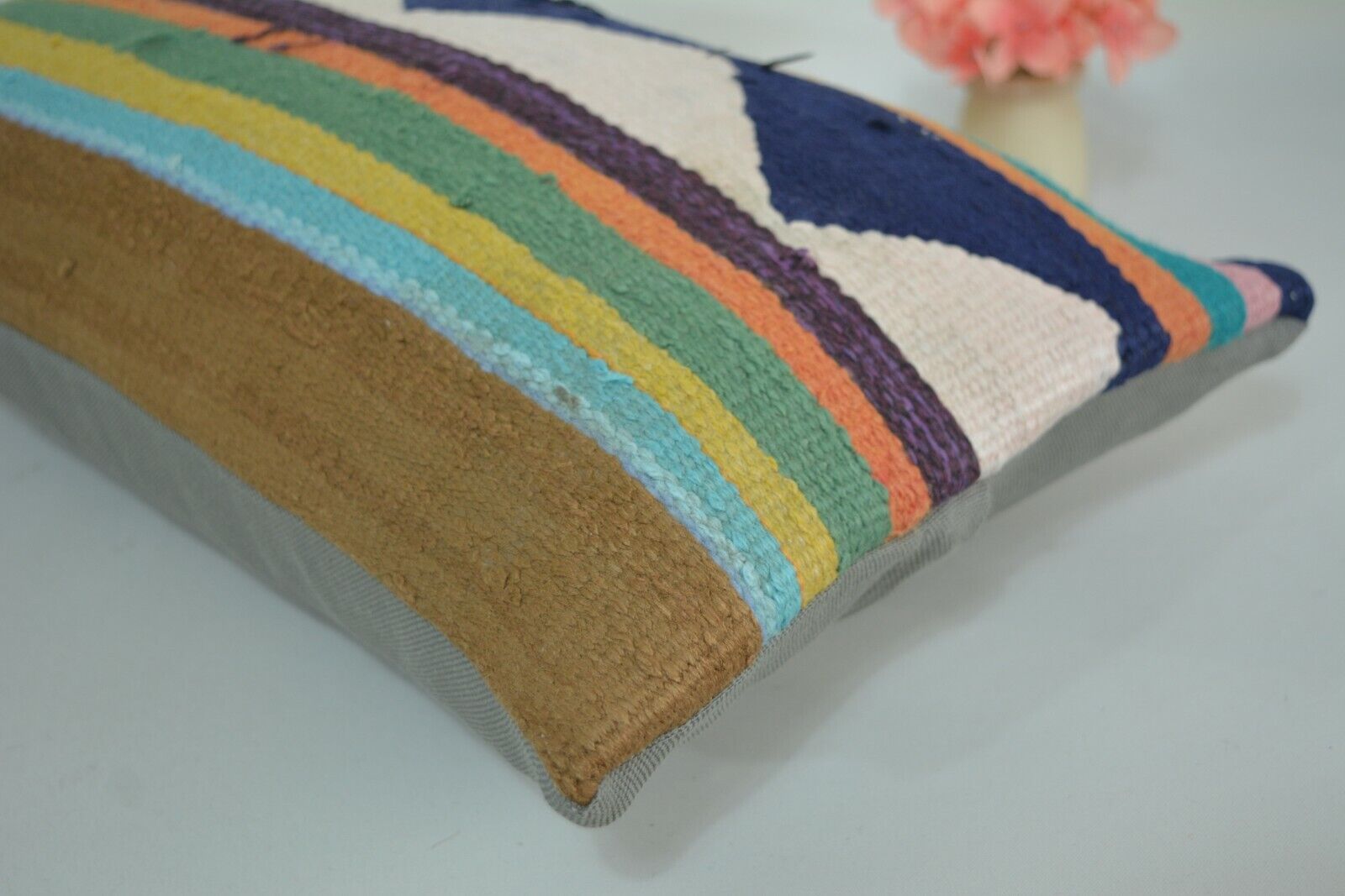 Vintage Boho Kelim Kussenhoes 30x60cm. // 12x24in.