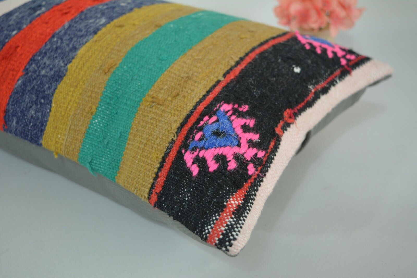 Vintage Boho Kelim Kussenhoes 30x60cm. // 12x24in.
