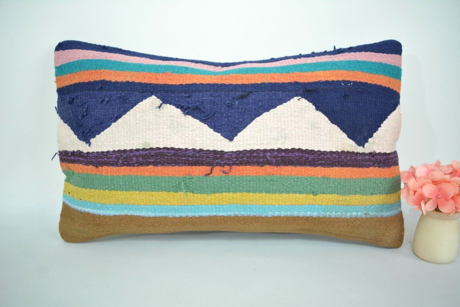 Vintage Boho Kelim Kussenhoes 30x60cm. // 12x24in.
