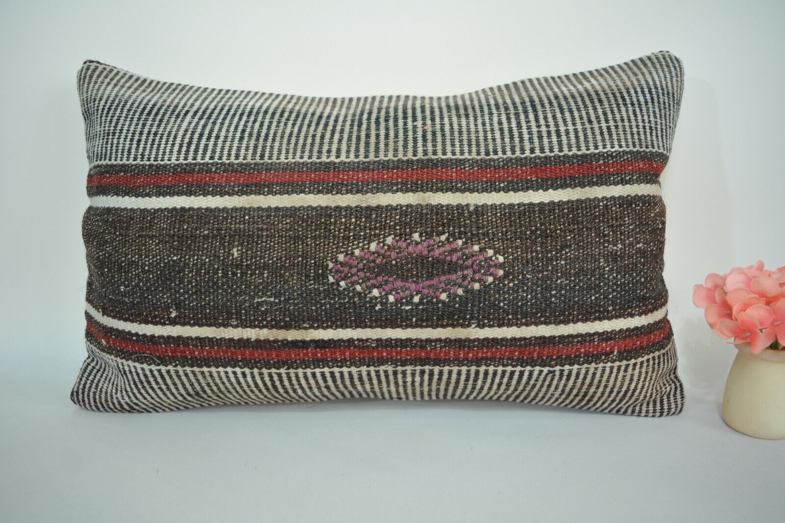 Vintage Boho Kelim Kussenhoes 30x60cm. // 12x24in.